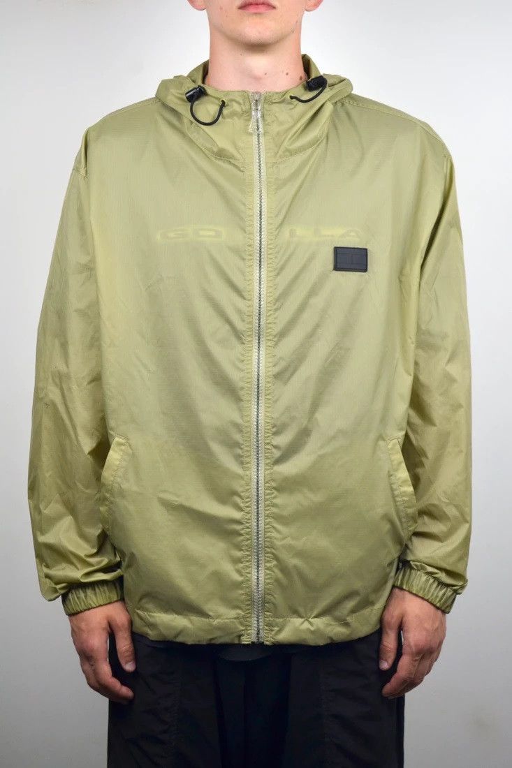 Tommy Hilfiger Tommy Hilfiger Khaki Nylon Logo Jacket Windbreaker Size US L / EU 52-54 / 3 - 1 Thumbnail