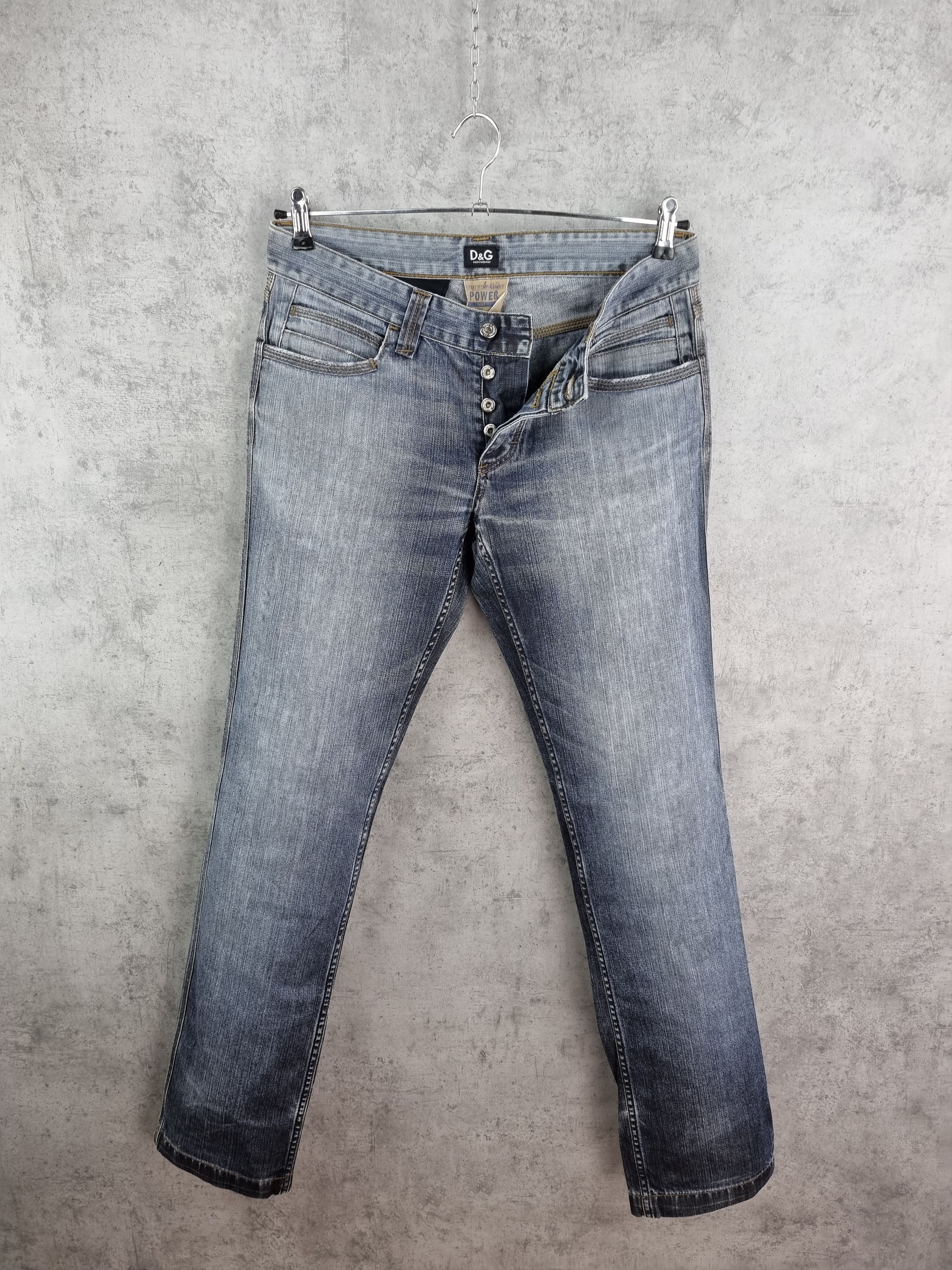 Dolce & Gabbana Rare Dolce Gabbana Waxed Denim Jeans Vintage Power Line Size US 31 - 4 Thumbnail
