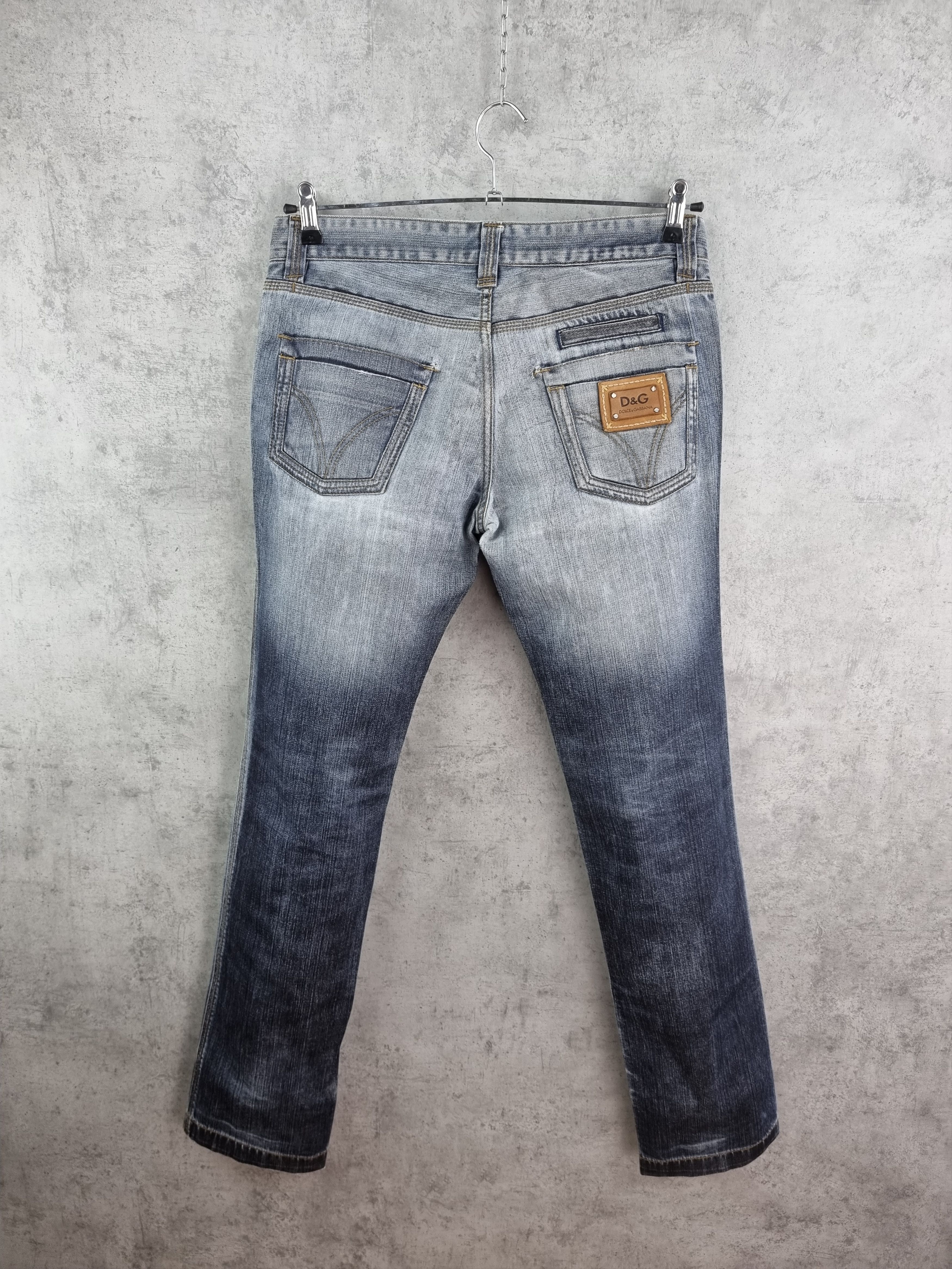 Dolce & Gabbana Rare Dolce Gabbana Waxed Denim Jeans Vintage Power Line Size US 31 - 1 Thumbnail