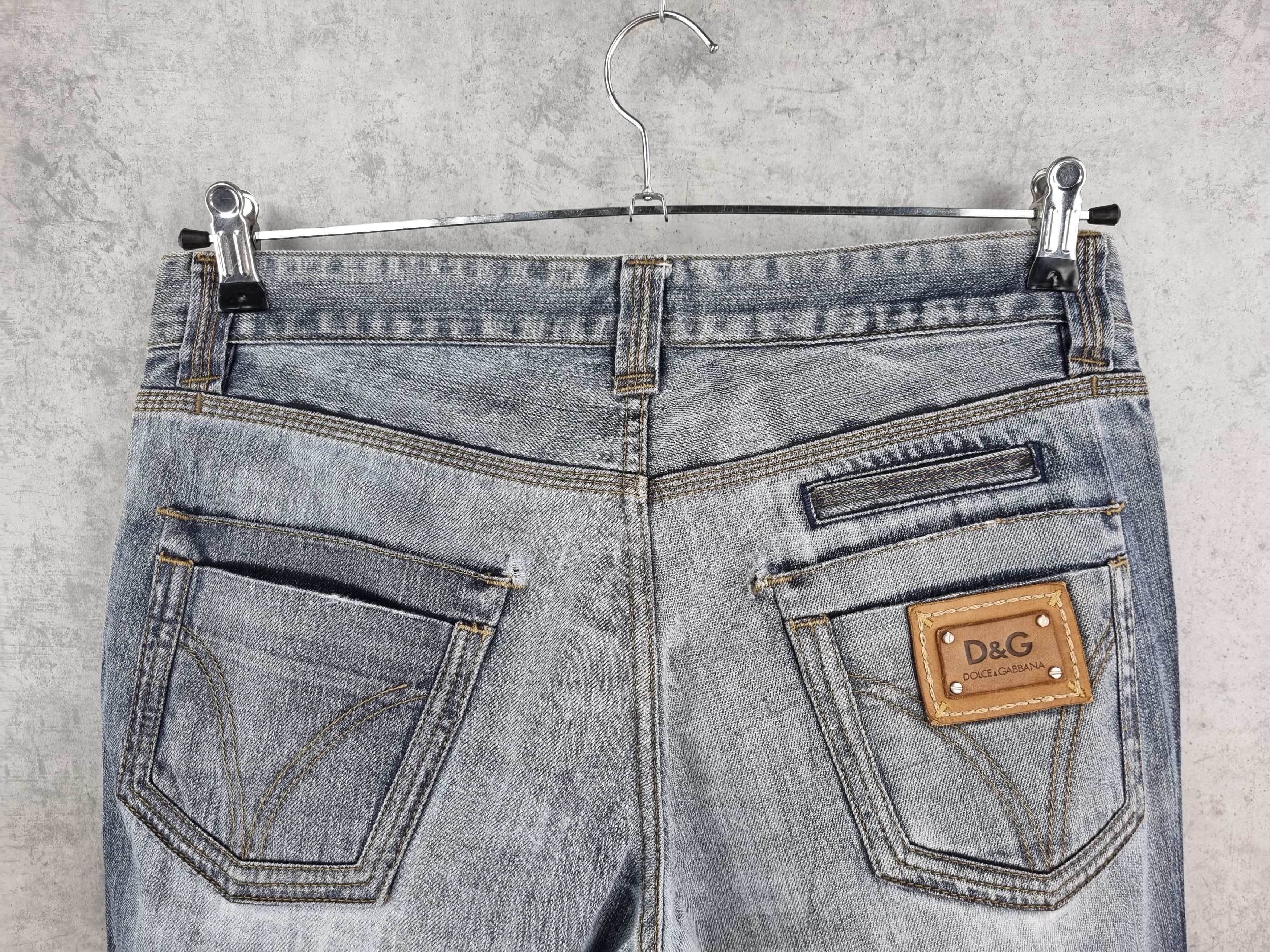 Dolce & Gabbana Rare Dolce Gabbana Waxed Denim Jeans Vintage Power Line Size US 31 - 5 Thumbnail