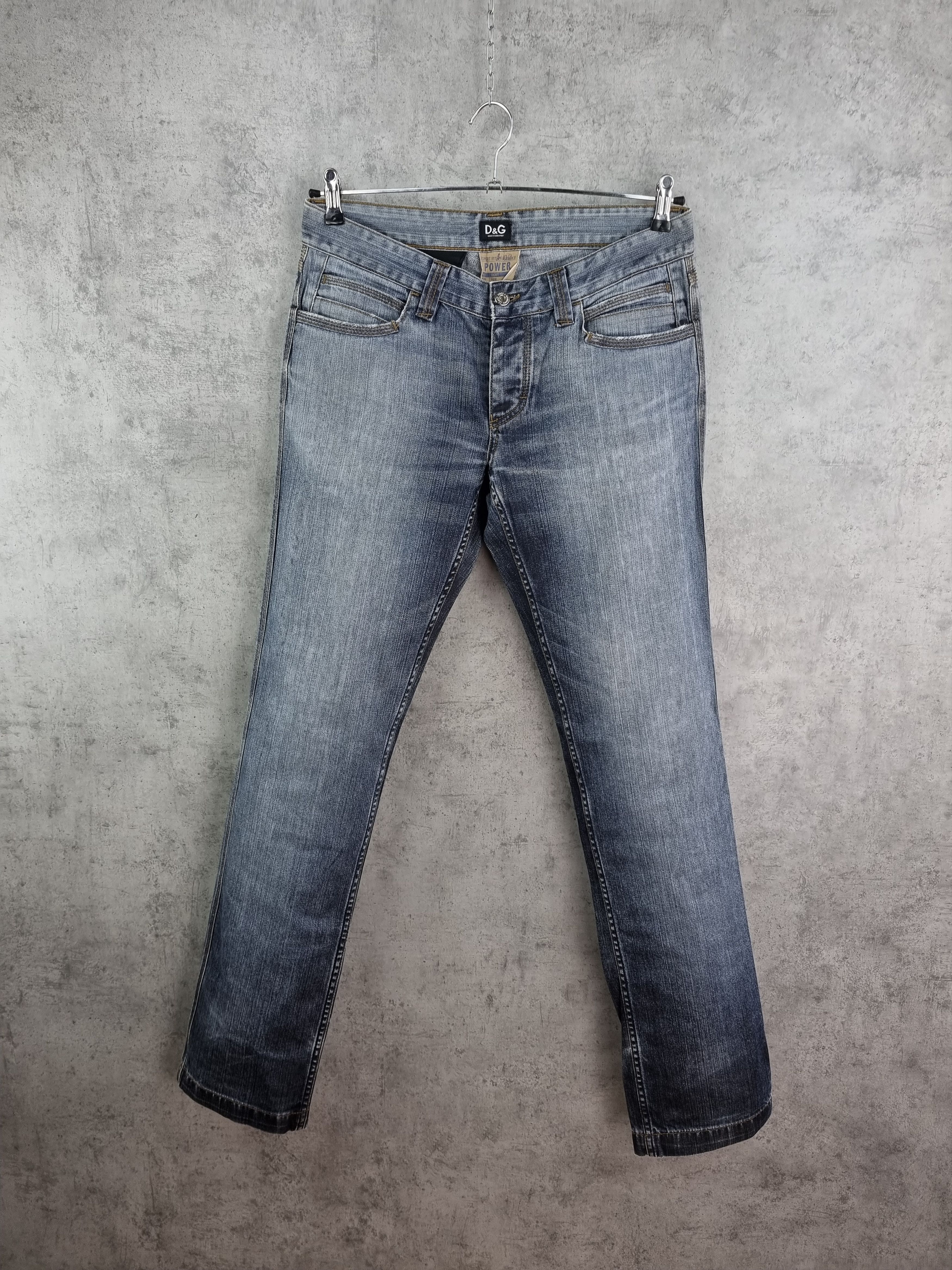 Dolce & Gabbana Rare Dolce Gabbana Waxed Denim Jeans Vintage Power Line Size US 31 - 2 Thumbnail