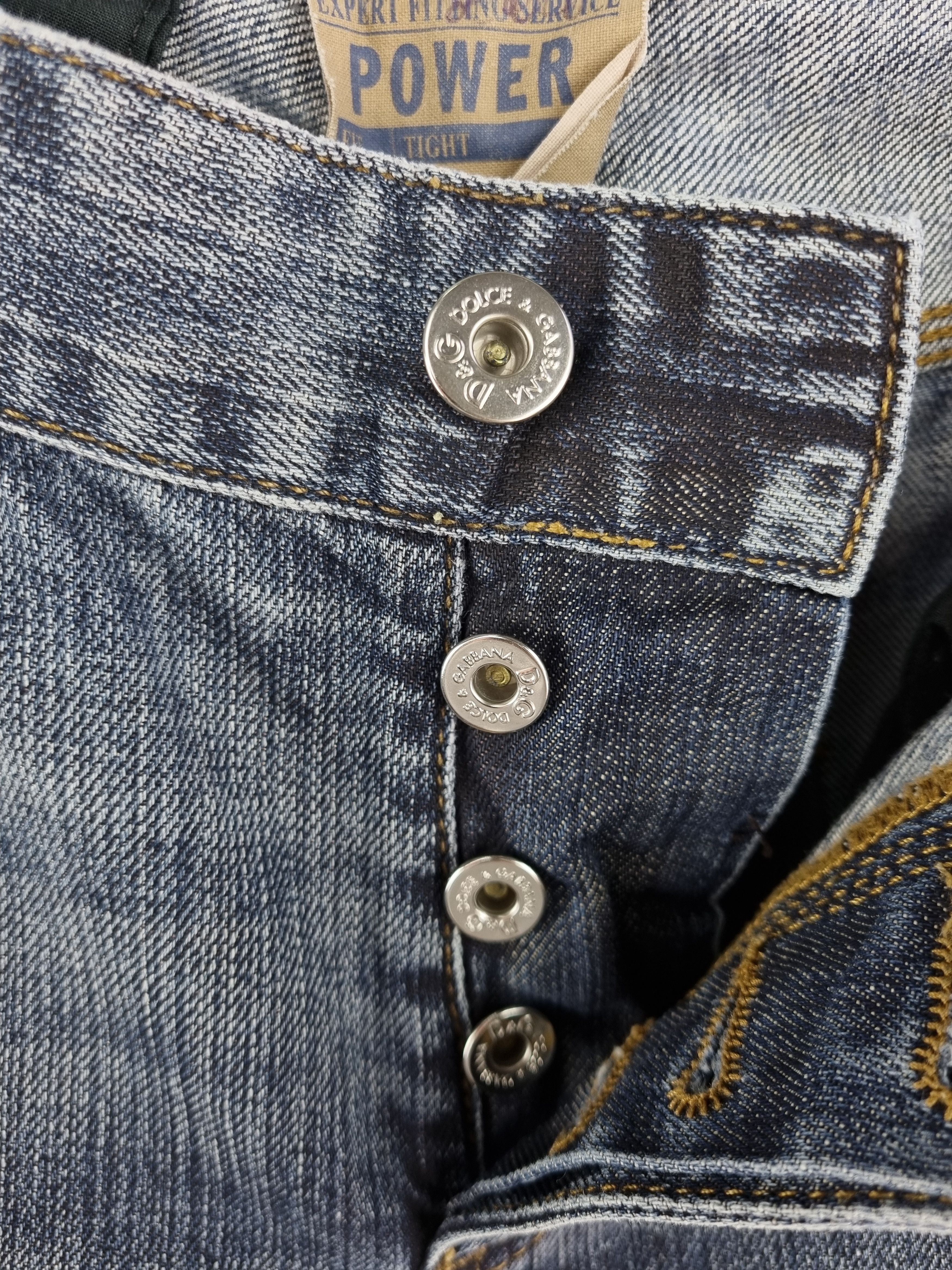 Dolce & Gabbana Rare Dolce Gabbana Waxed Denim Jeans Vintage Power Line Size US 31 - 8 Thumbnail