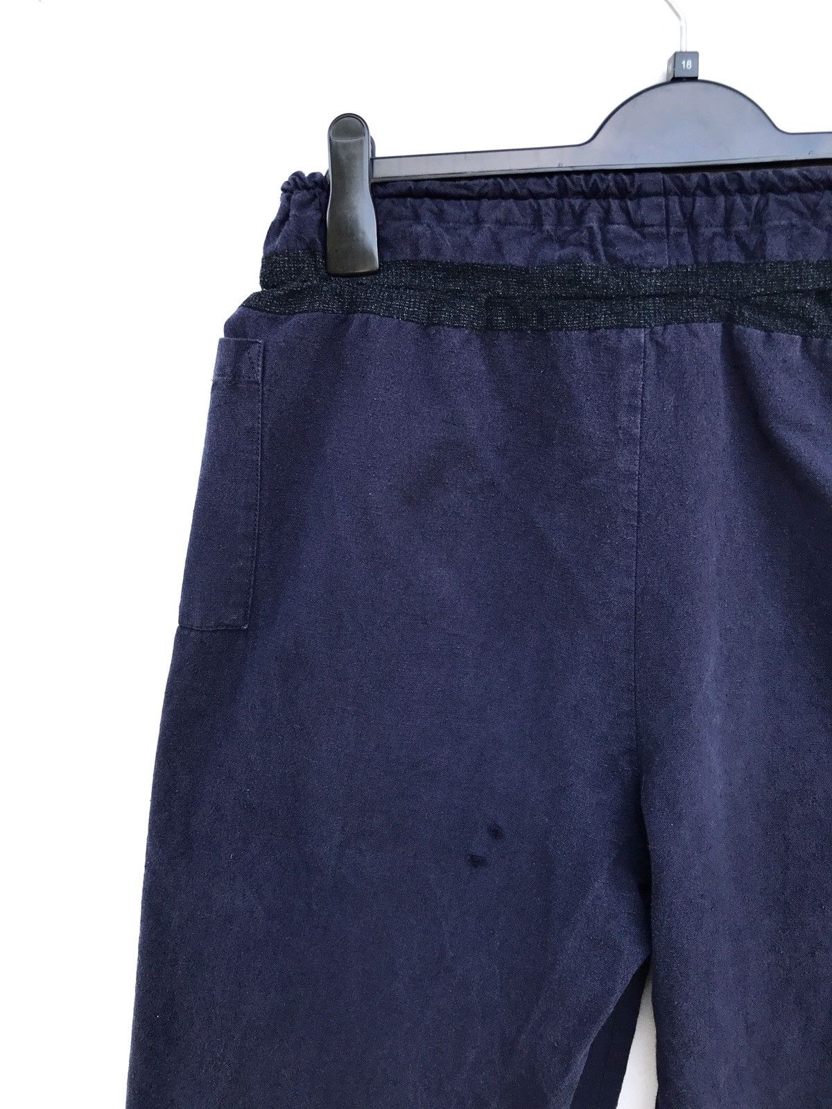 Handmade × Indigo × Japanese Brand Japanese Handmade Indigo Patchwork Baggy Pants Size US 28 / EU 44 - 9 Thumbnail
