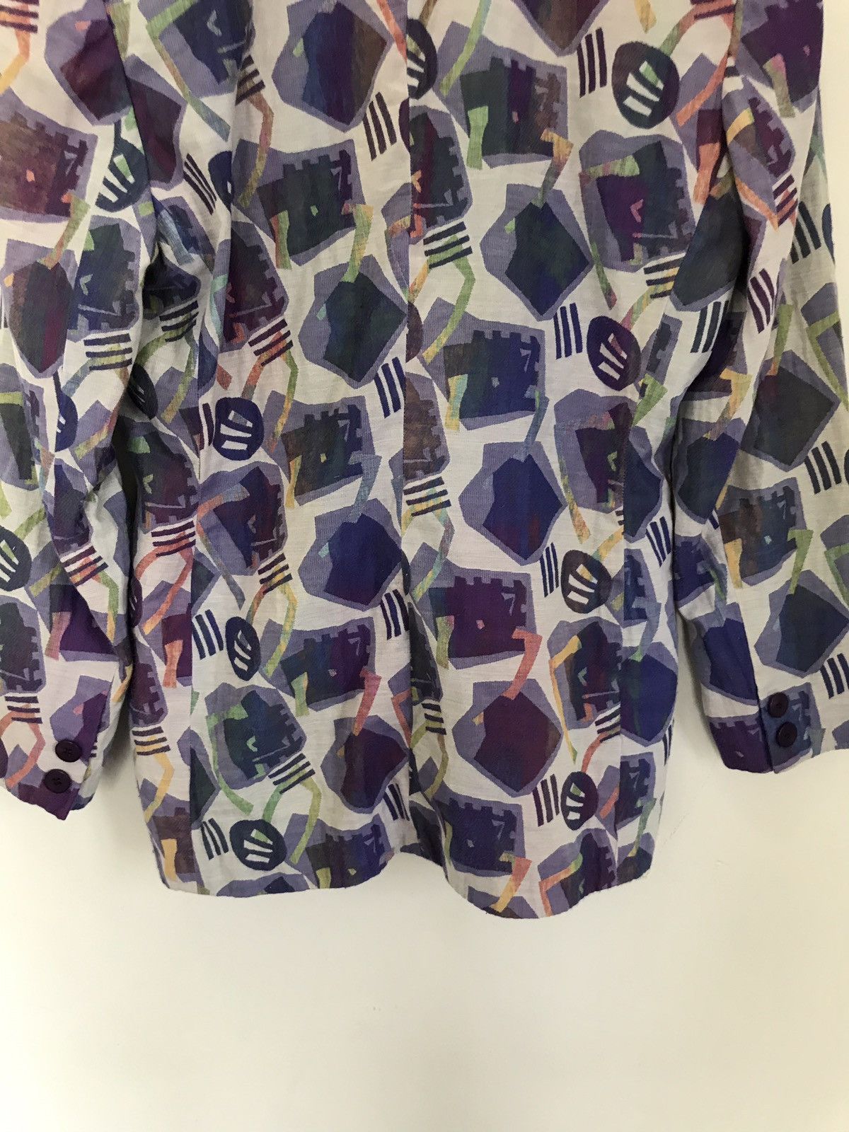 Japanese Brand Vintage Kyoko Yoshino Tokyo Abstract Design Jacket Size US M / EU 48-50 / 2 - 7 Thumbnail