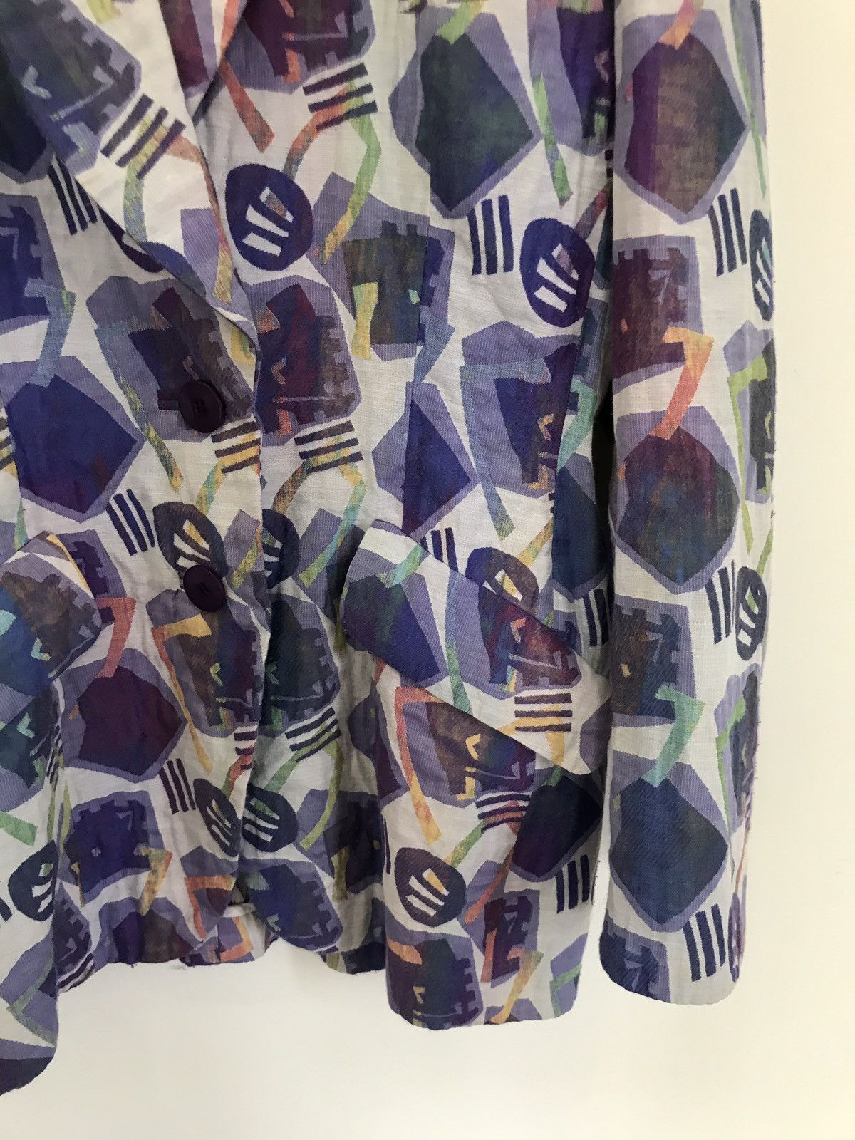 Japanese Brand Vintage Kyoko Yoshino Tokyo Abstract Design Jacket Size US M / EU 48-50 / 2 - 6 Thumbnail