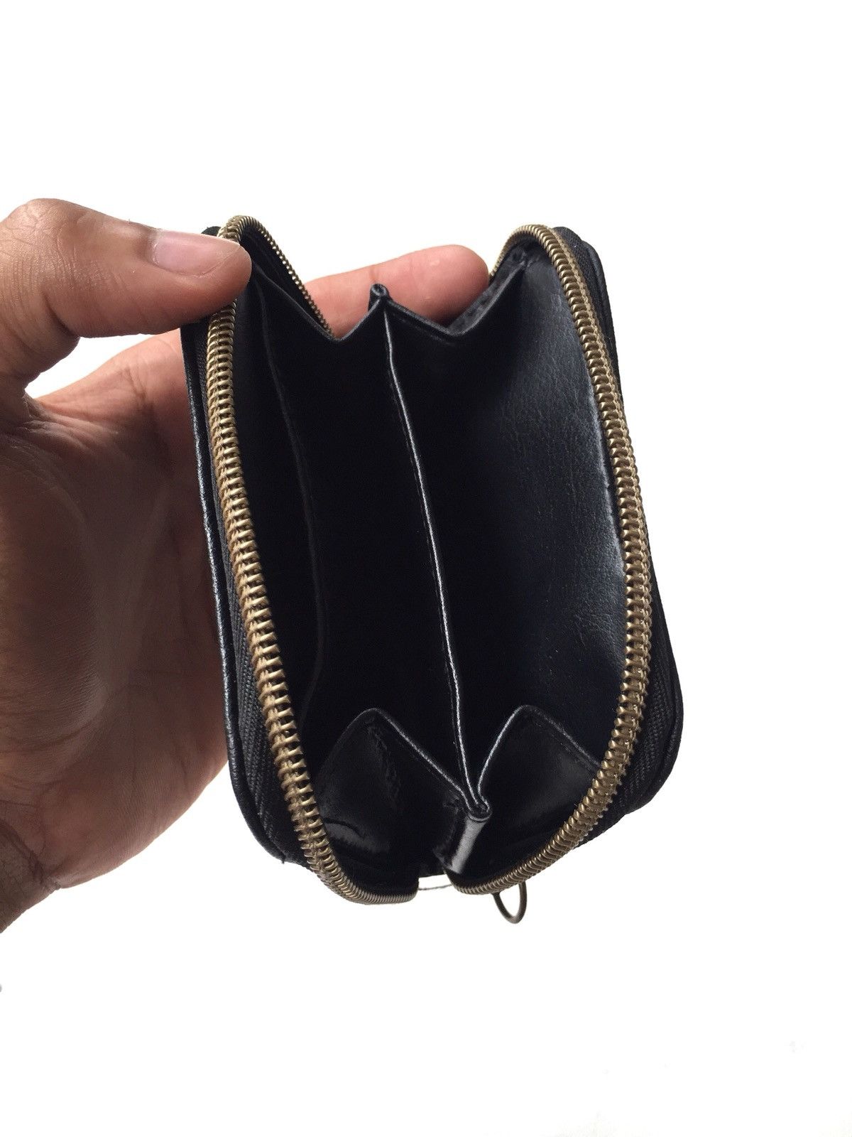 Number (N)ine OG Number [N]ine Leather Zipper Coin Wallet Case Size ONE SIZE - 5 Thumbnail