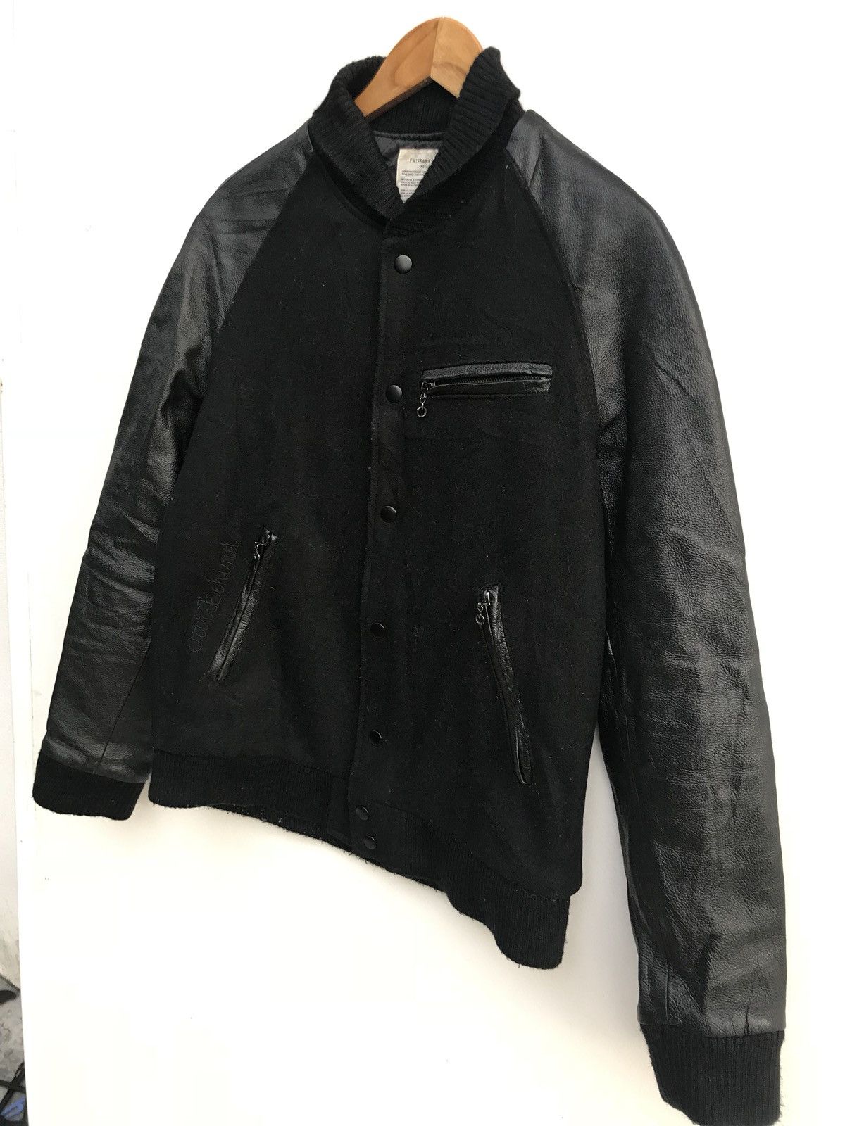 Designer × Japanese Brand Azul Fairbanks 142 Varsity Wool Leather Arm Jacket Size US S / EU 44-46 / 1 - 2 Thumbnail