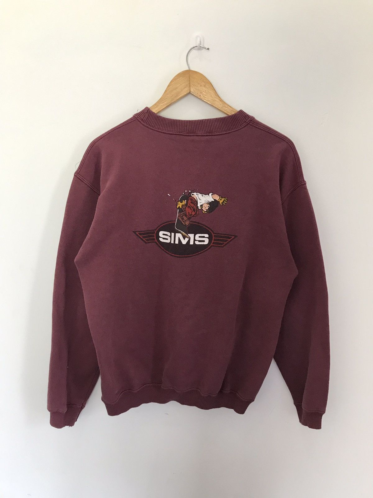 Vintage × Welcome Skateboards Vintage 90s Sims Skateboard Sweatshirt Nice Design Size US M / EU 48-50 / 2 - 1 Thumbnail
