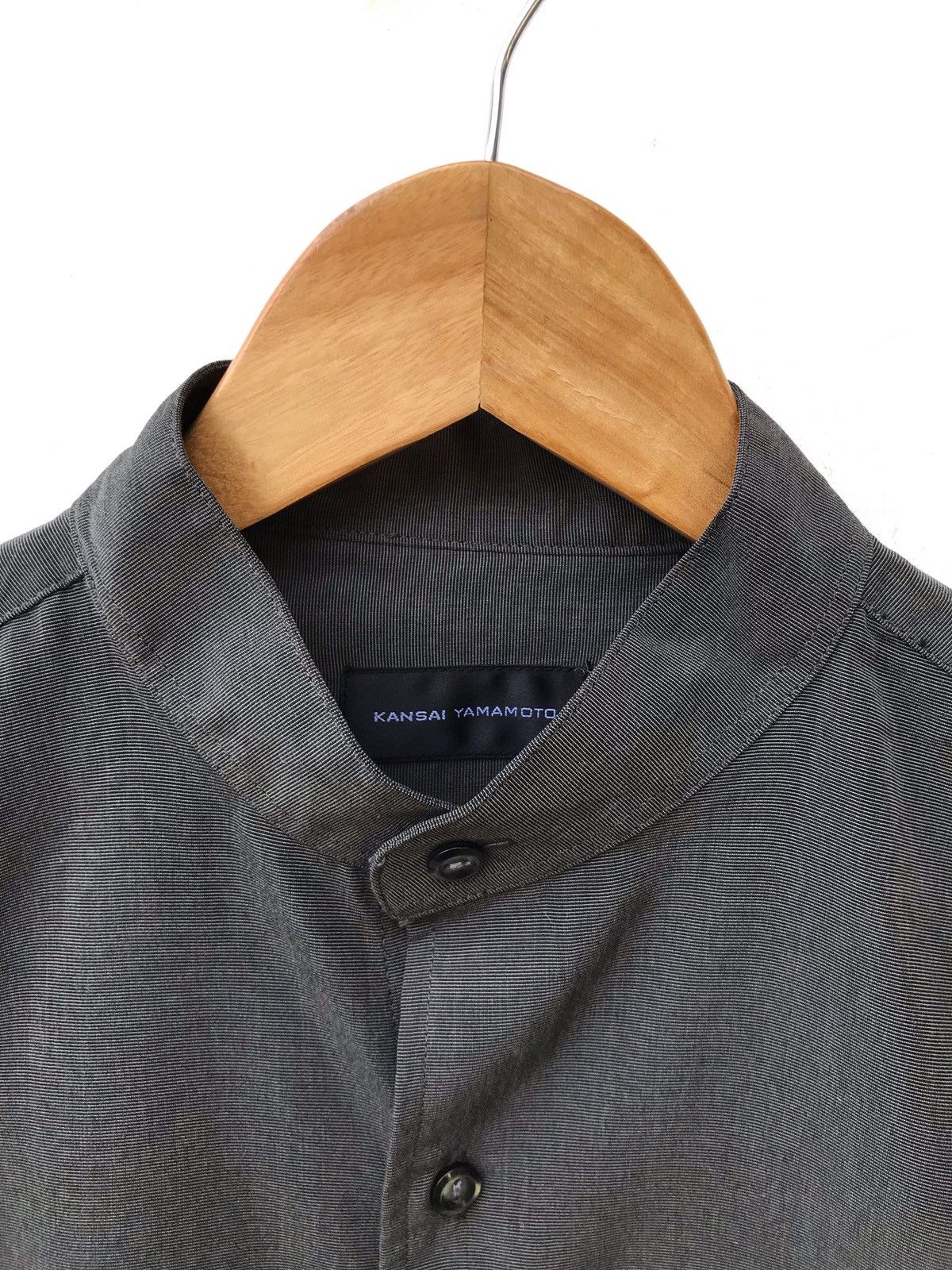 Kansai Yamamoto Kansai Yamamoto Mandarin Collar Button Shirts Minimalist Size US M / EU 48-50 / 2 - 3 Thumbnail