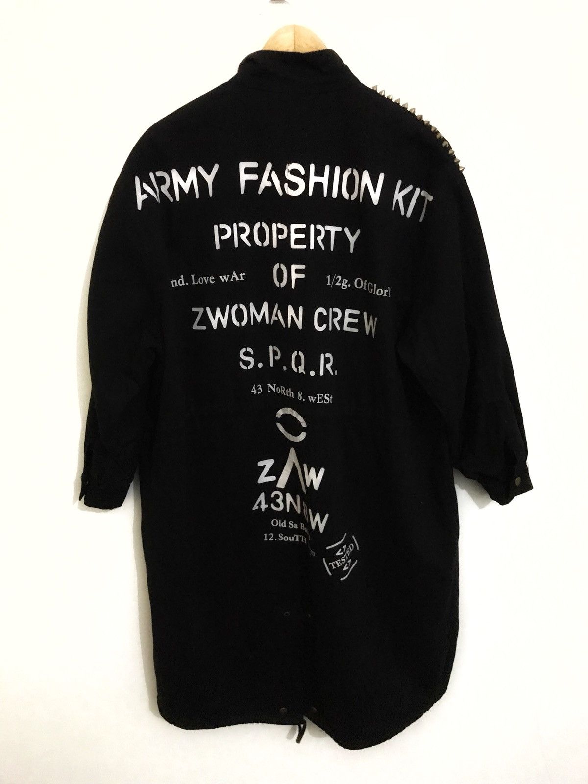 Designer × Japanese Brand Name Of Designer Black Parka Long Jacket Size US L / EU 52-54 / 3 - 4 Thumbnail