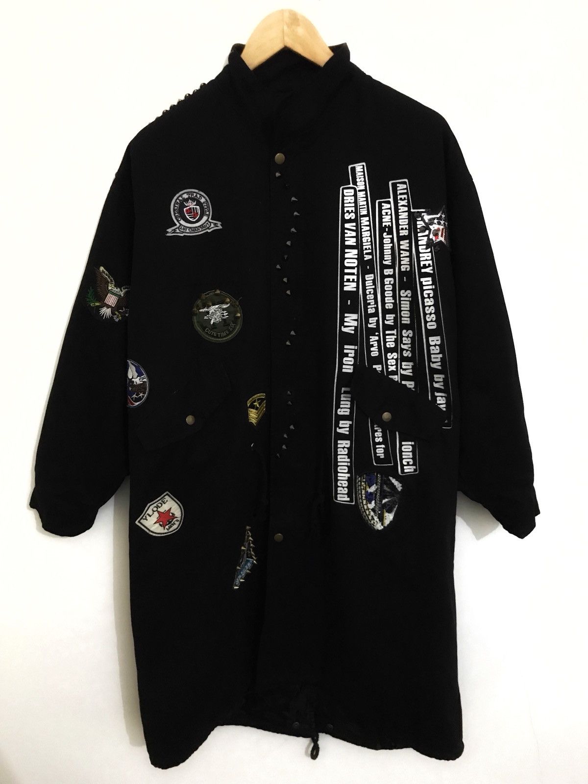 Designer × Japanese Brand Name Of Designer Black Parka Long Jacket Size US L / EU 52-54 / 3 - 5 Thumbnail
