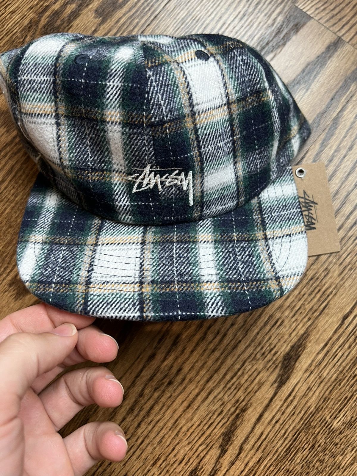 Stussy Stussy Flannel Plaid Strapback Hat | Grailed