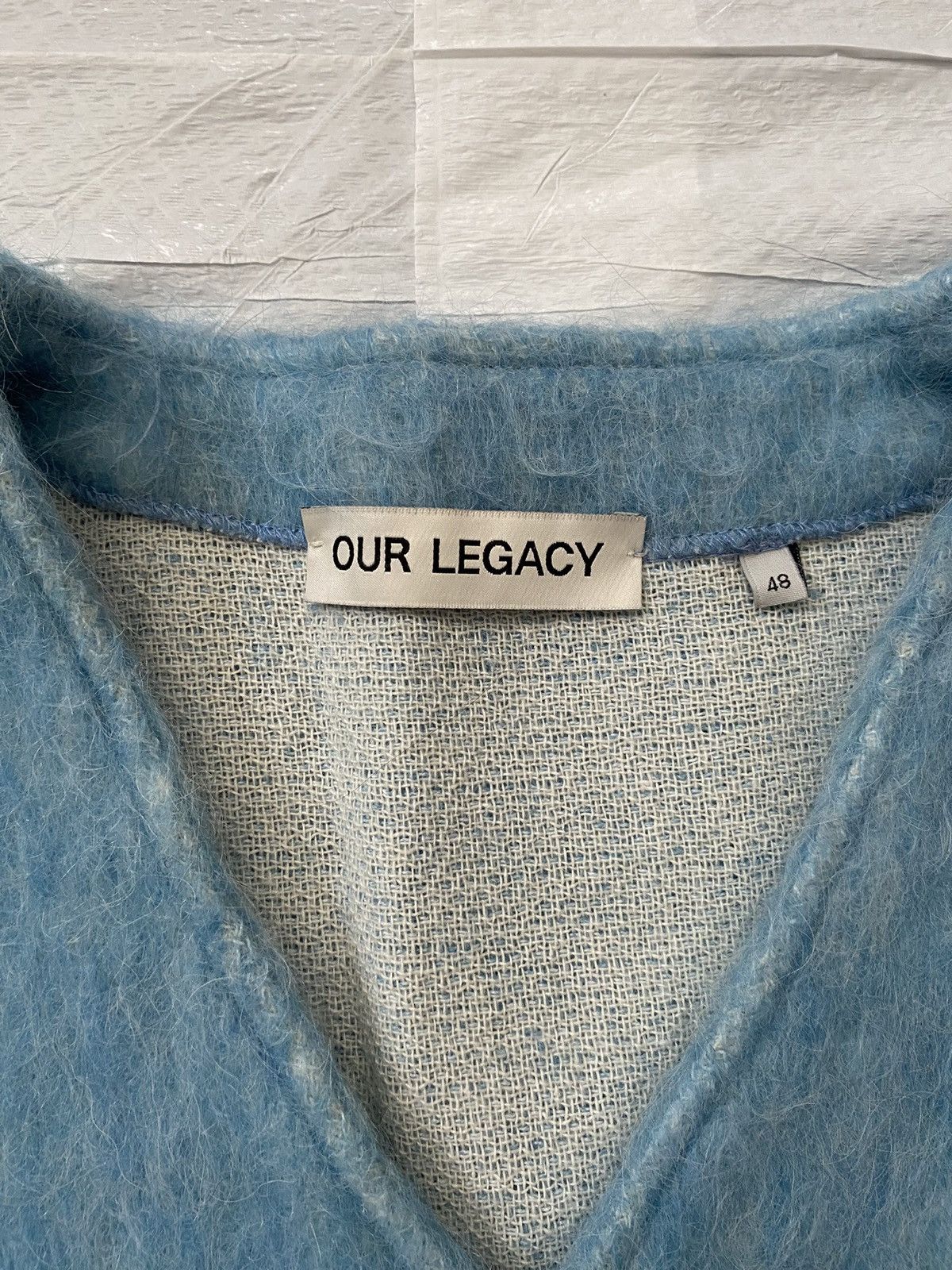 Our Legacy Our Legacy Mohair Baby Blue Cardigan | Grailed