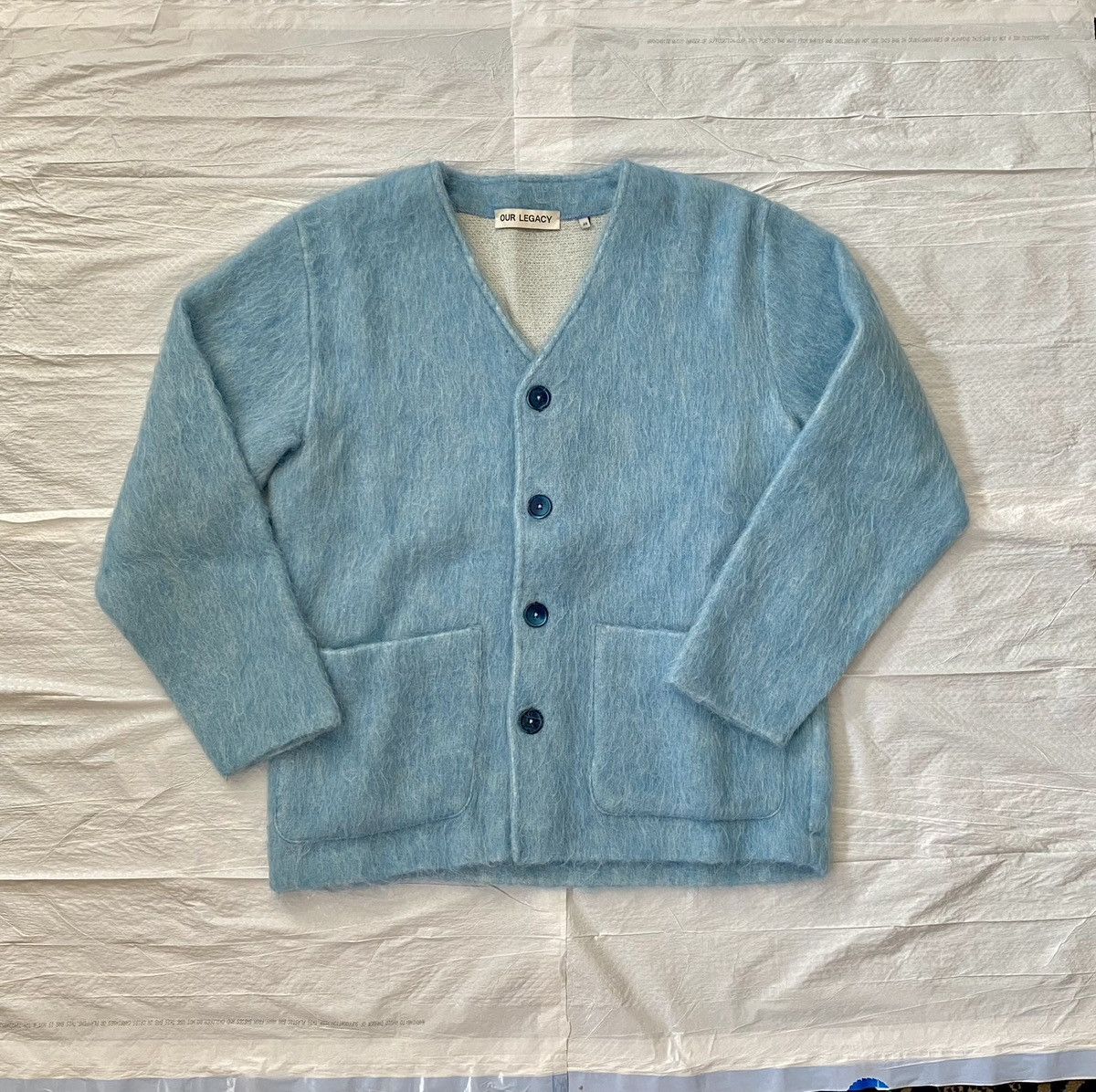 Our Legacy Our Legacy Mohair Baby Blue Cardigan | Grailed