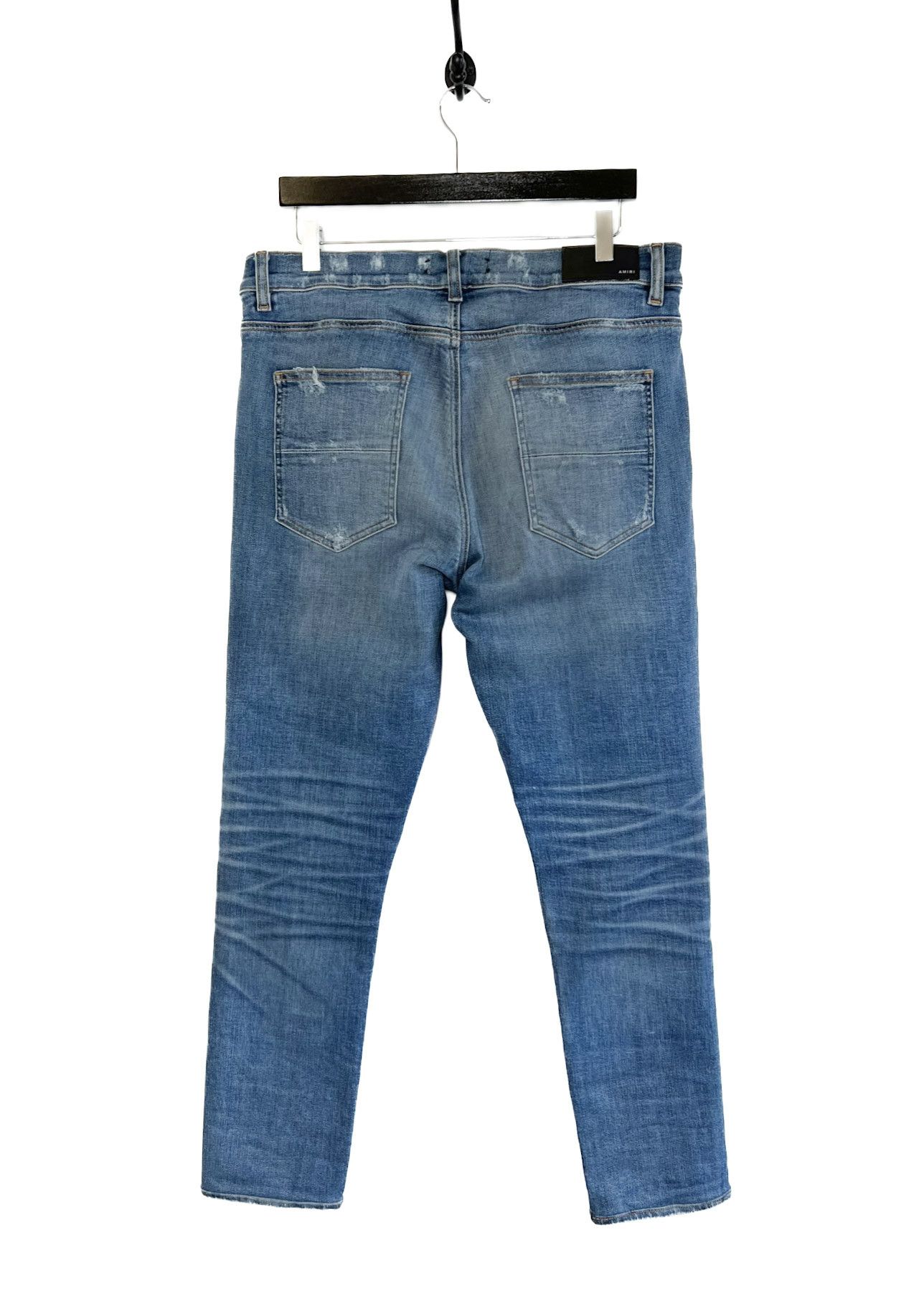 Amiri Amiri MX1 Blue Distressed Biker Jeans Size US 36 / EU 52 - 6 Thumbnail