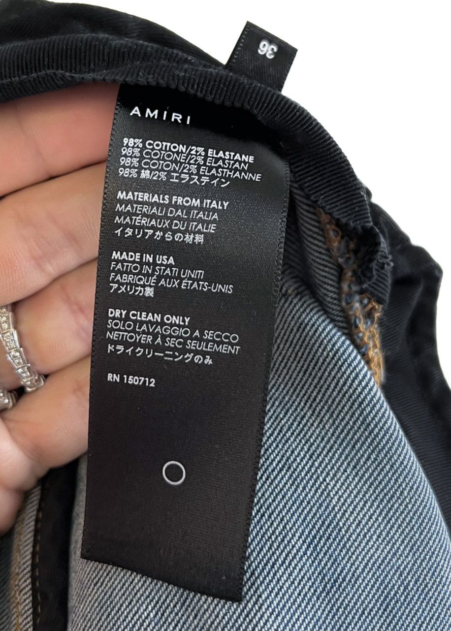 Amiri Amiri MX1 Blue Distressed Biker Jeans Size US 36 / EU 52 - 8 Thumbnail