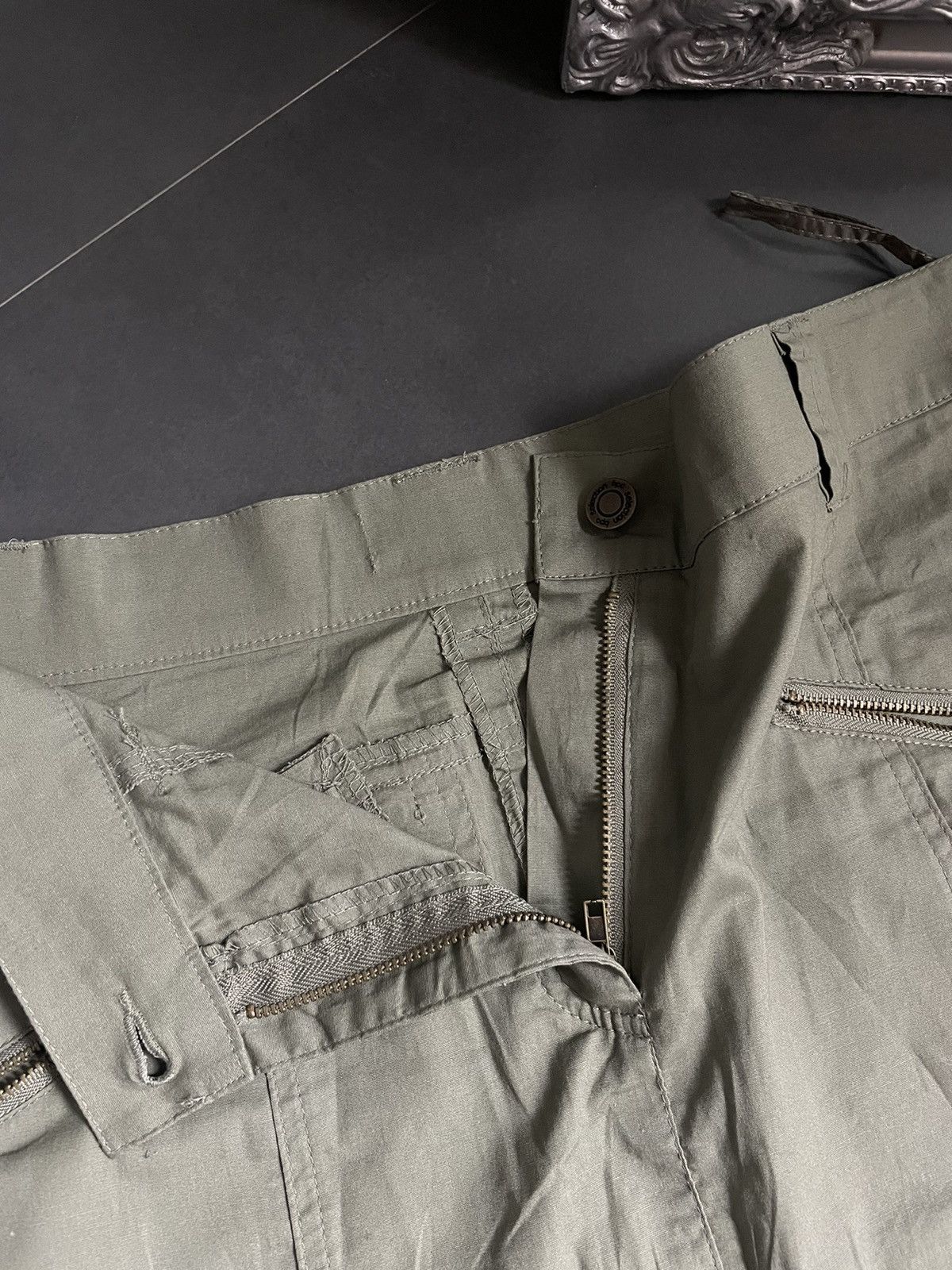 If Six Was Nine × Marithe + Francois Girbaud Vintage Japanese Maxi Cargo skirt Military Zip Size M Y2k Size 25" / US 0 / IT 36 - 11 Thumbnail