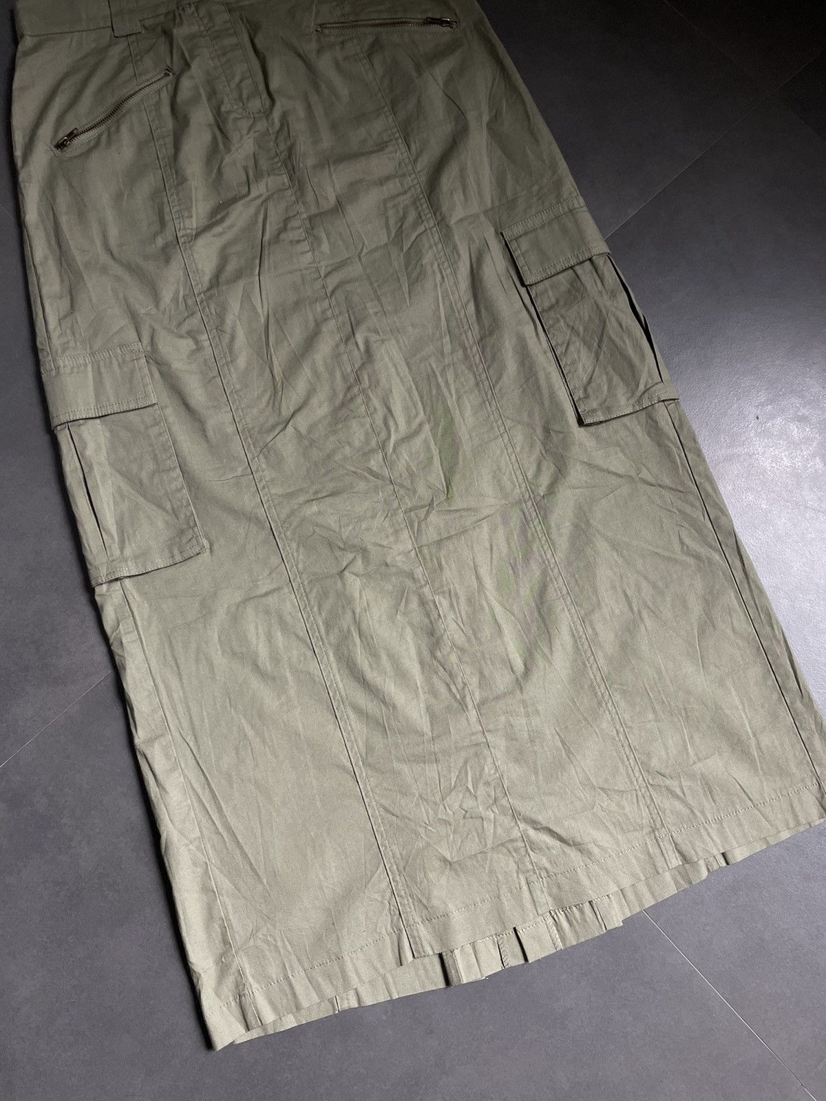 If Six Was Nine × Marithe + Francois Girbaud Vintage Japanese Maxi Cargo skirt Military Zip Size M Y2k Size 25" / US 0 / IT 36 - 9 Thumbnail