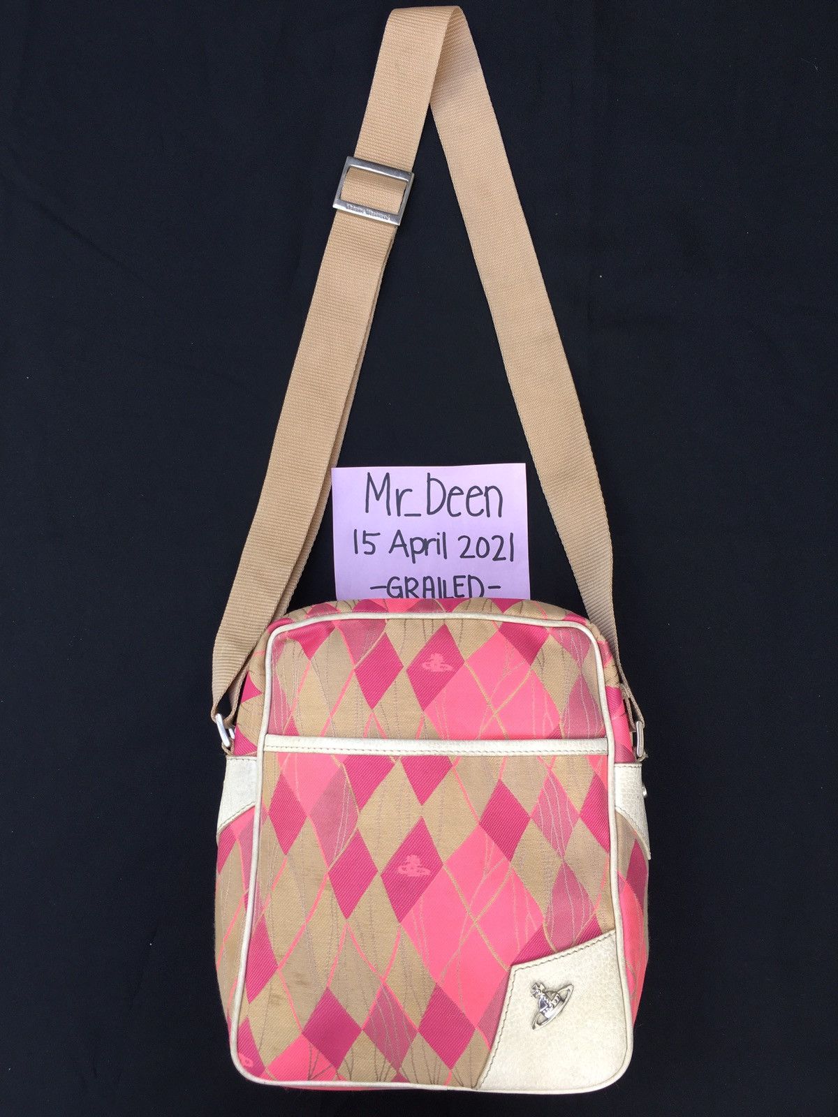 Vintage Vivienne Westwood Sling Bag in Pink, Men's