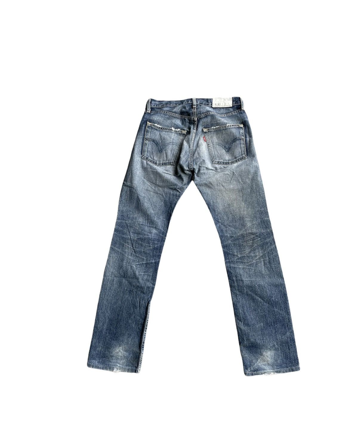 Levi's × Vintage Levis 505 e 2005 Japan Vintage Distressed Denim Size US 31 - 11 Thumbnail