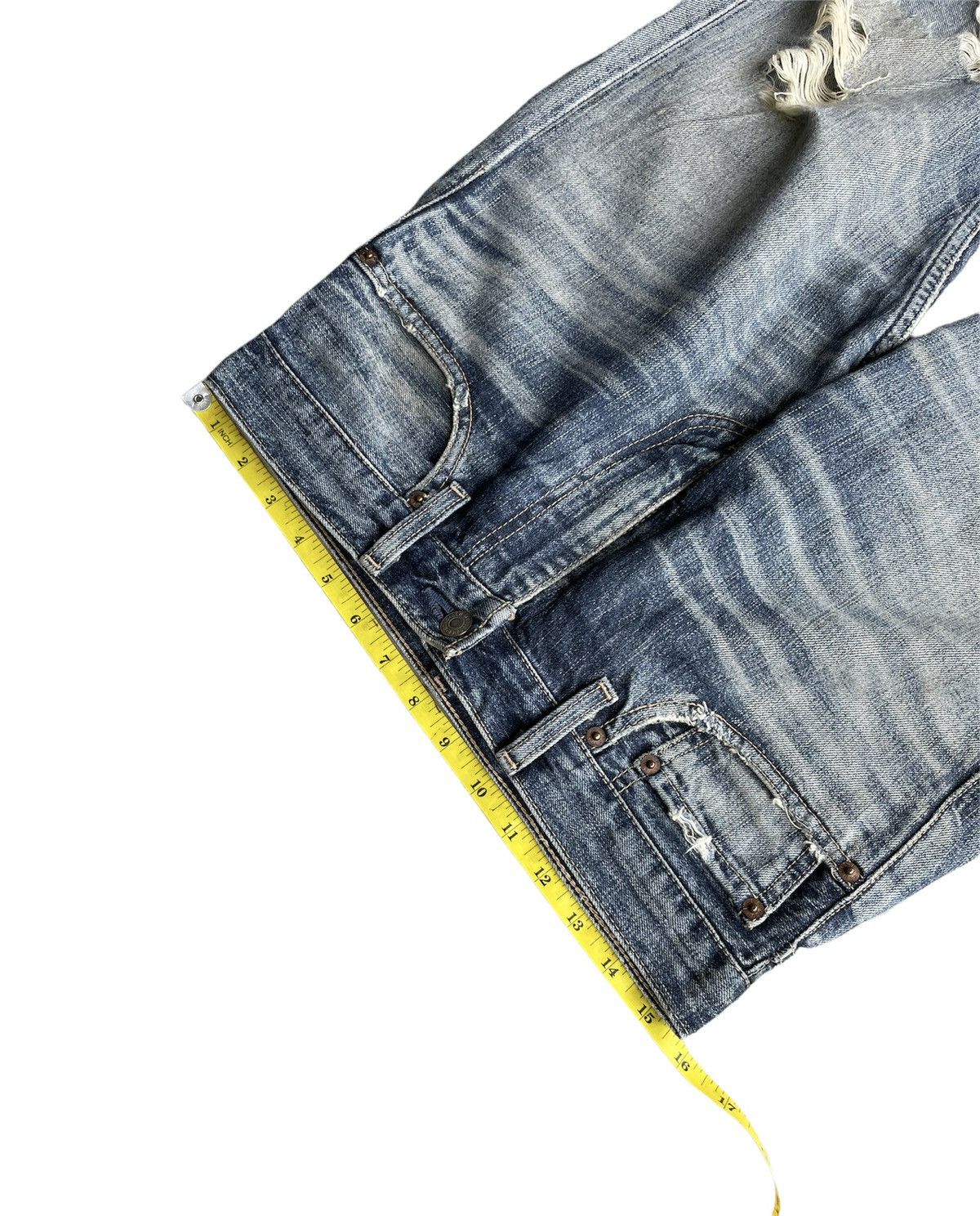Levi's × Vintage Levis 505 e 2005 Japan Vintage Distressed Denim Size US 31 - 2 Thumbnail