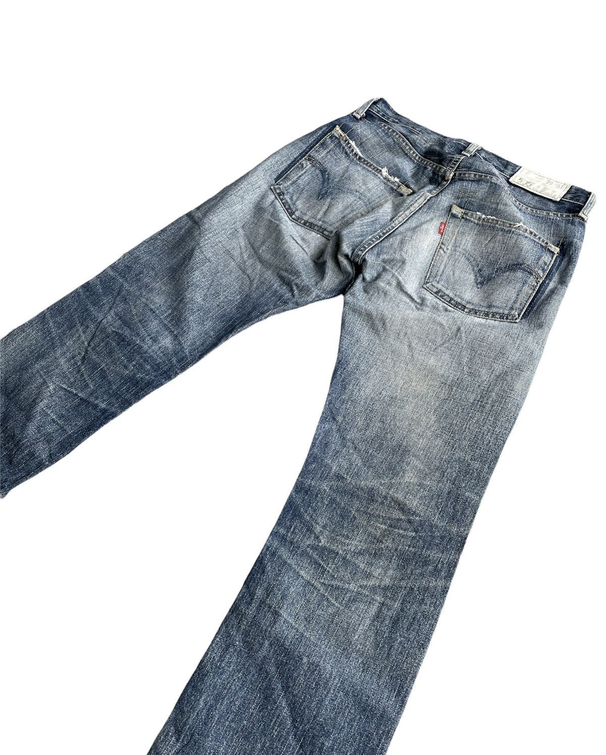 Levi's × Vintage Levis 505 e 2005 Japan Vintage Distressed Denim Size US 31 - 12 Thumbnail