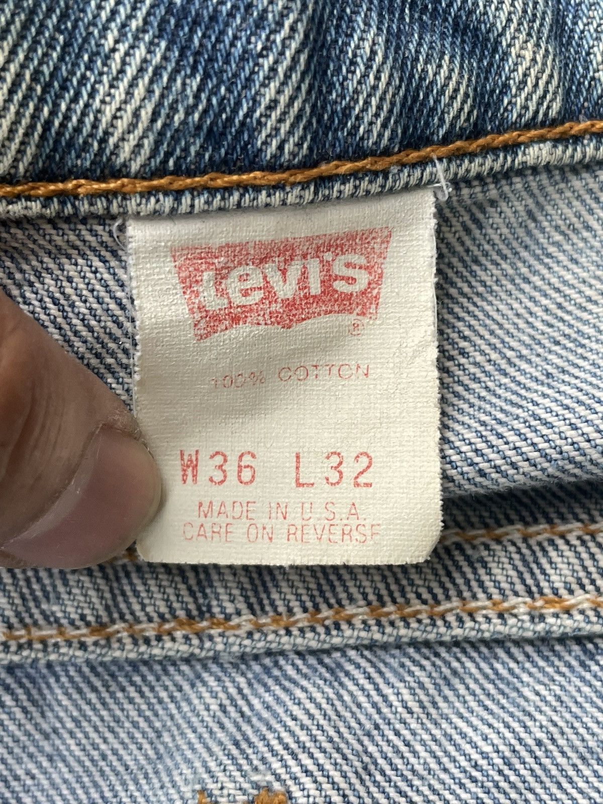 Levi's Levis 517 e Orange Tag Vintage 1992 Aging Distressed Denim Size US 34 / EU 50 - 21 Thumbnail