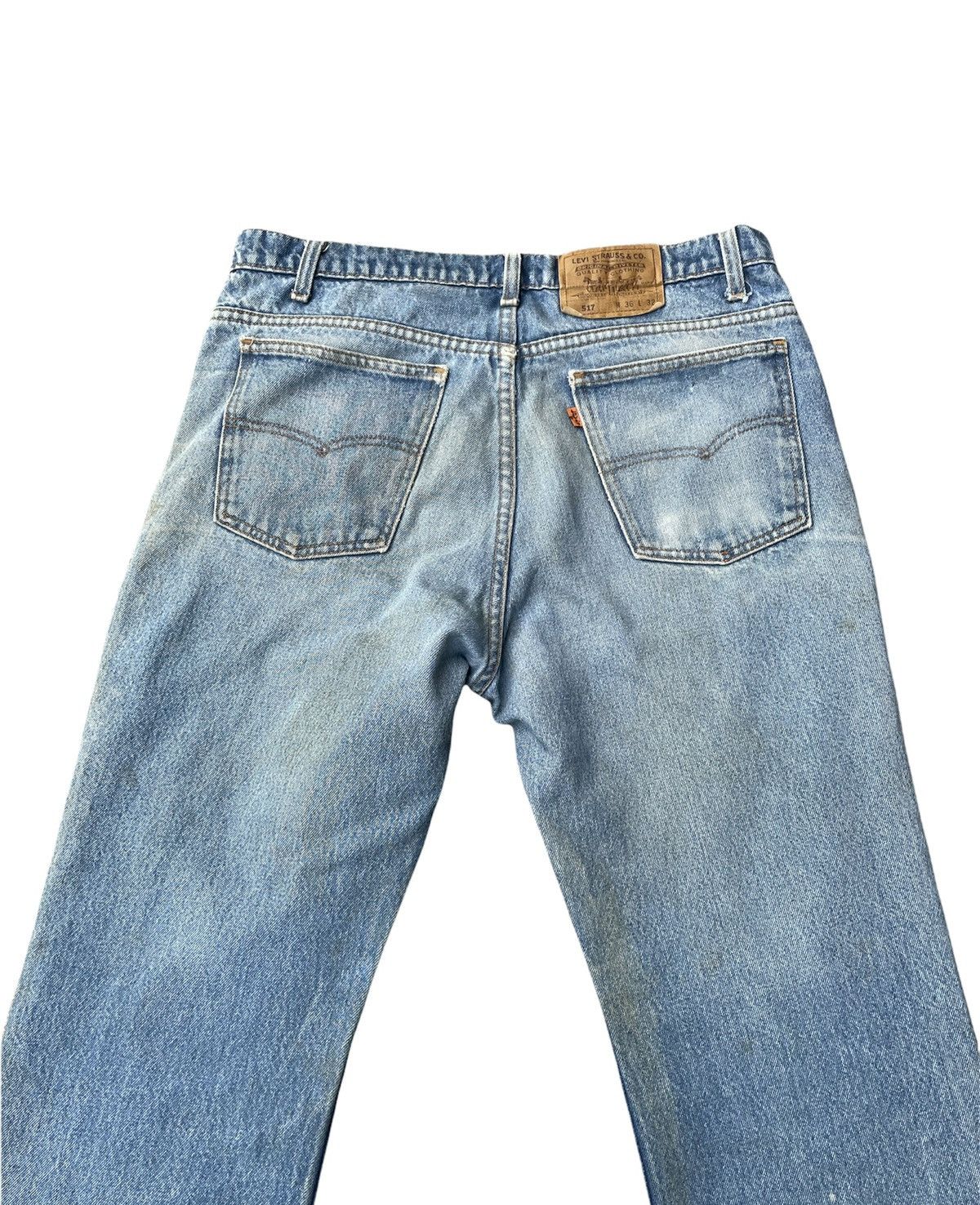 Levi's Levis 517 e Orange Tag Vintage 1992 Aging Distressed Denim Size US 34 / EU 50 - 14 Thumbnail