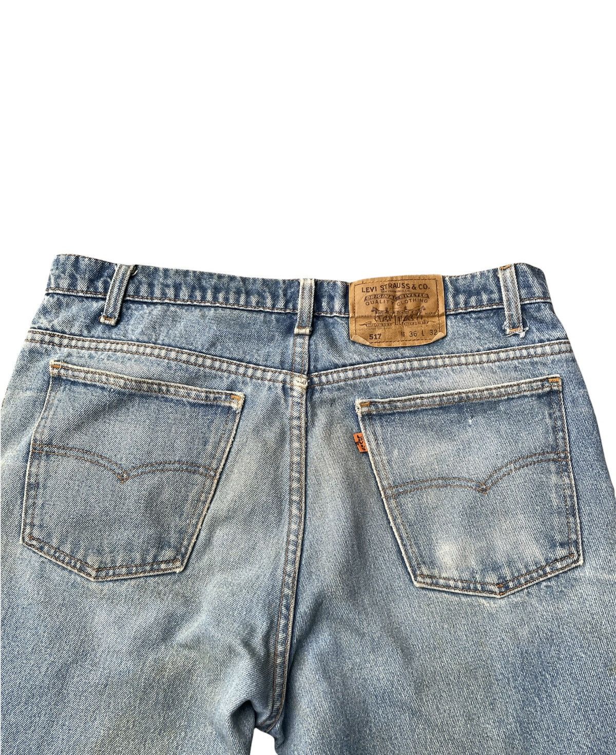 Levi's Levis 517 e Orange Tag Vintage 1992 Aging Distressed Denim Size US 34 / EU 50 - 16 Thumbnail