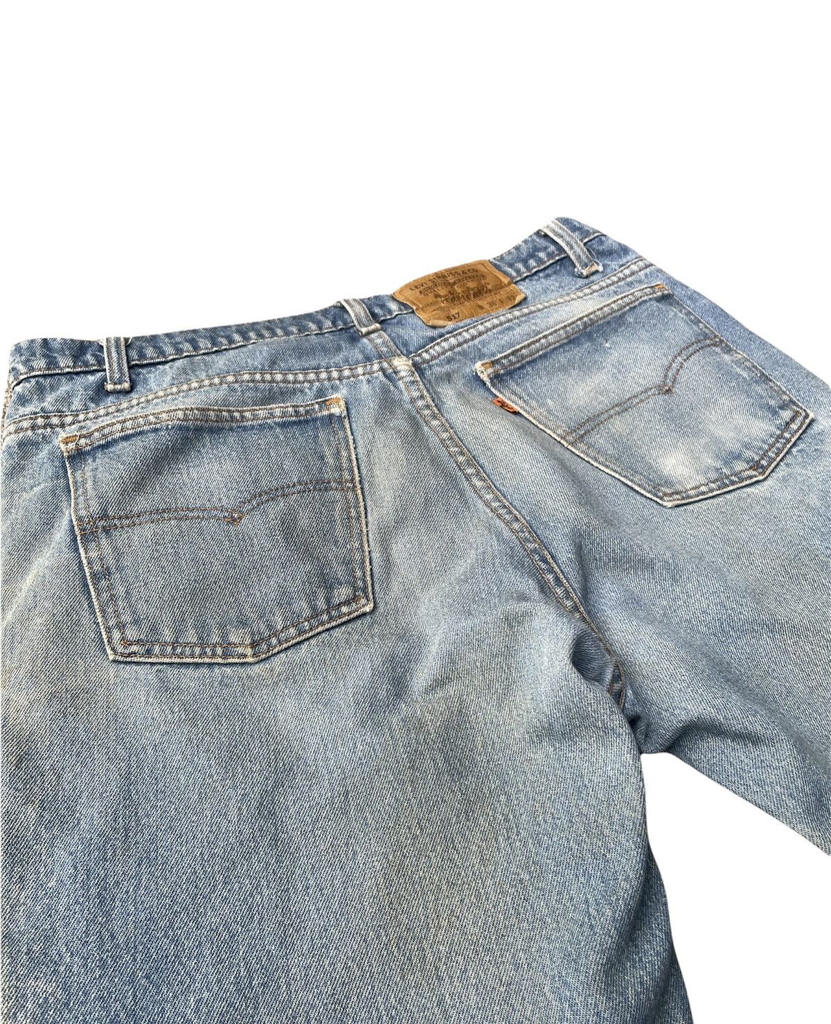 Levi's Levis 517 e Orange Tag Vintage 1992 Aging Distressed Denim Size US 34 / EU 50 - 15 Thumbnail
