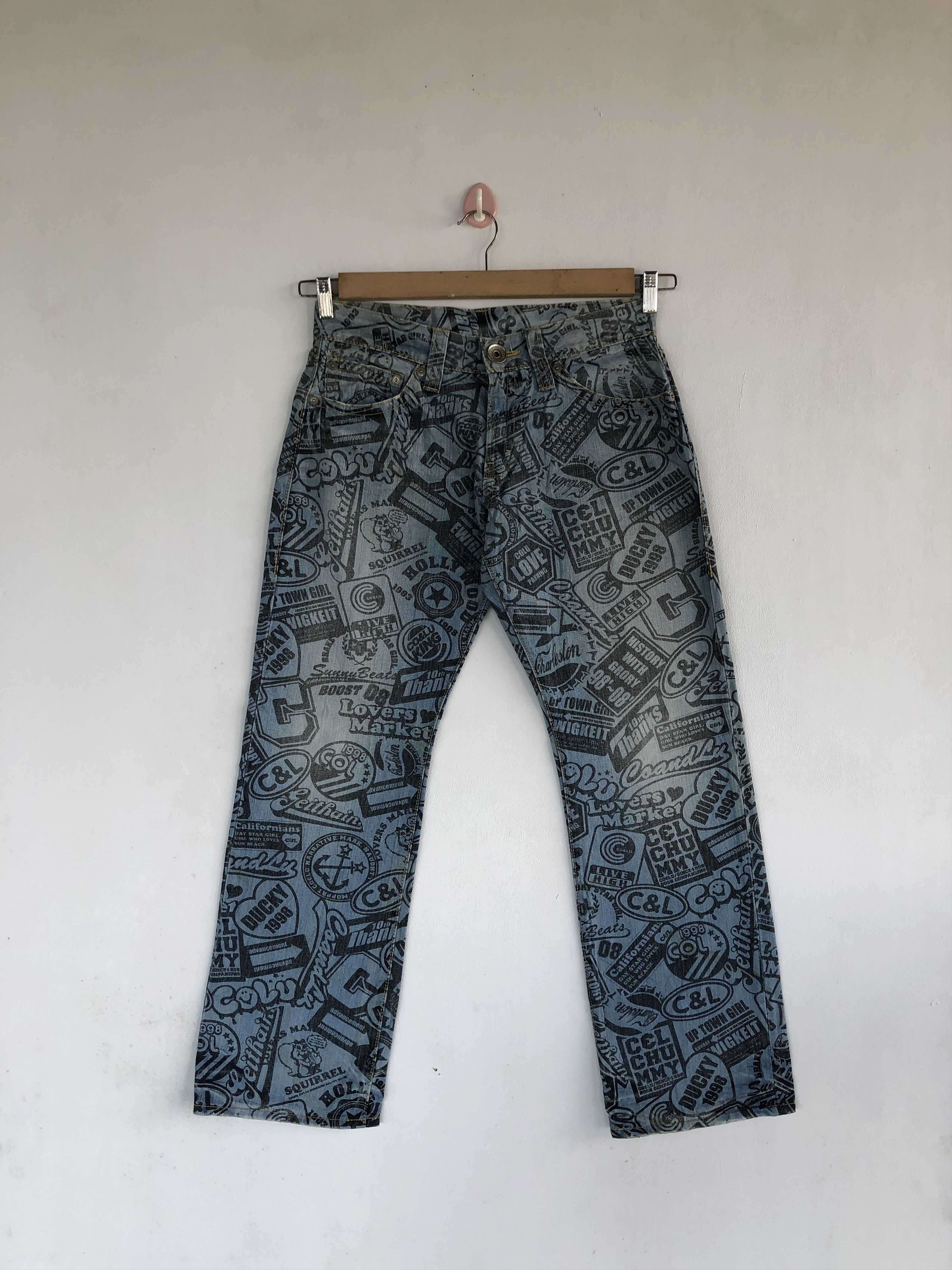 Japanese Brand Co Lu Jeans Japanese Hysteric Statement Denim Pants Size US 30 / EU 46 - 1 Thumbnail