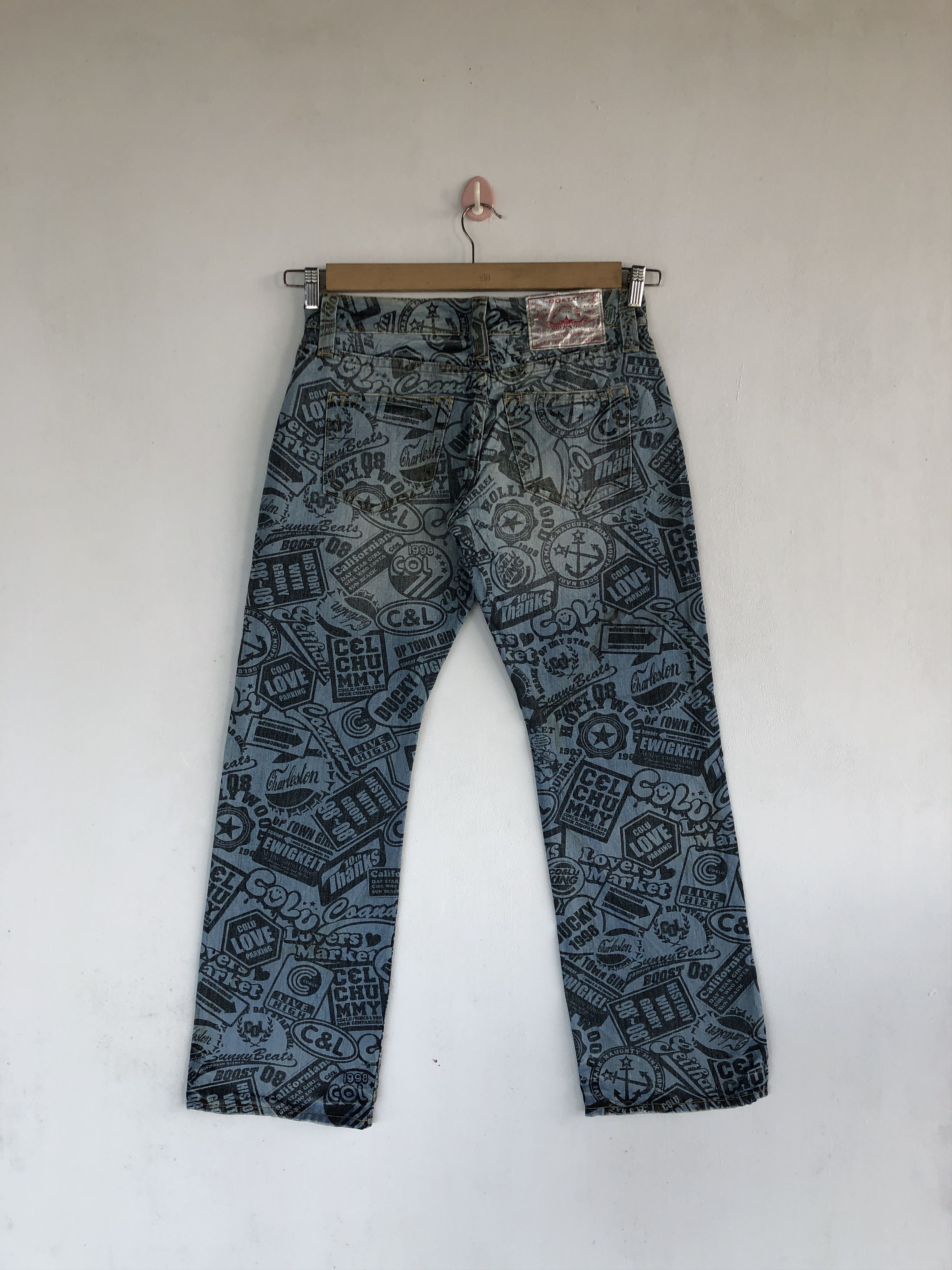 Japanese Brand Co Lu Jeans Japanese Hysteric Statement Denim Pants Size US 30 / EU 46 - 2 Thumbnail