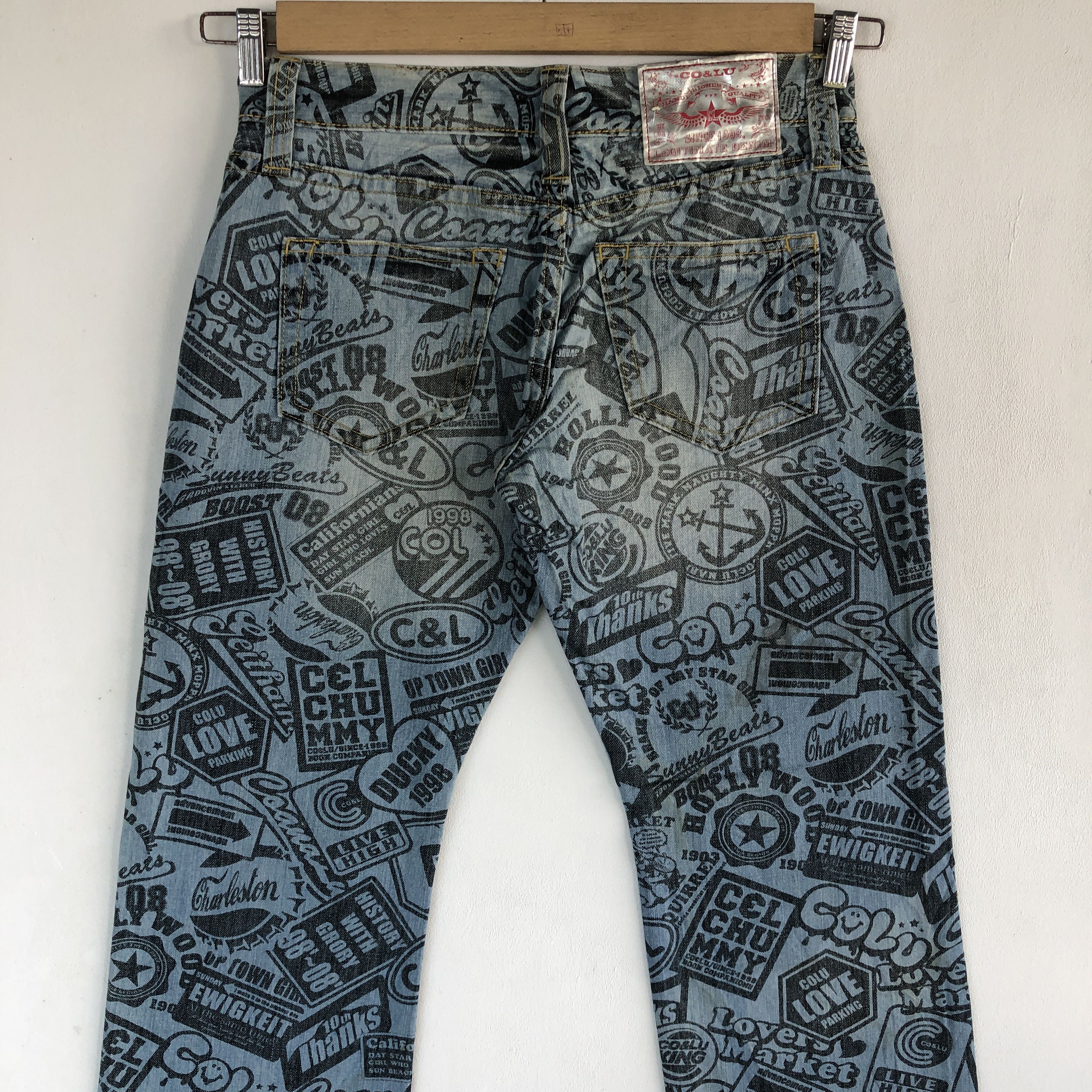 Japanese Brand Co Lu Jeans Japanese Hysteric Statement Denim Pants Size US 30 / EU 46 - 6 Thumbnail