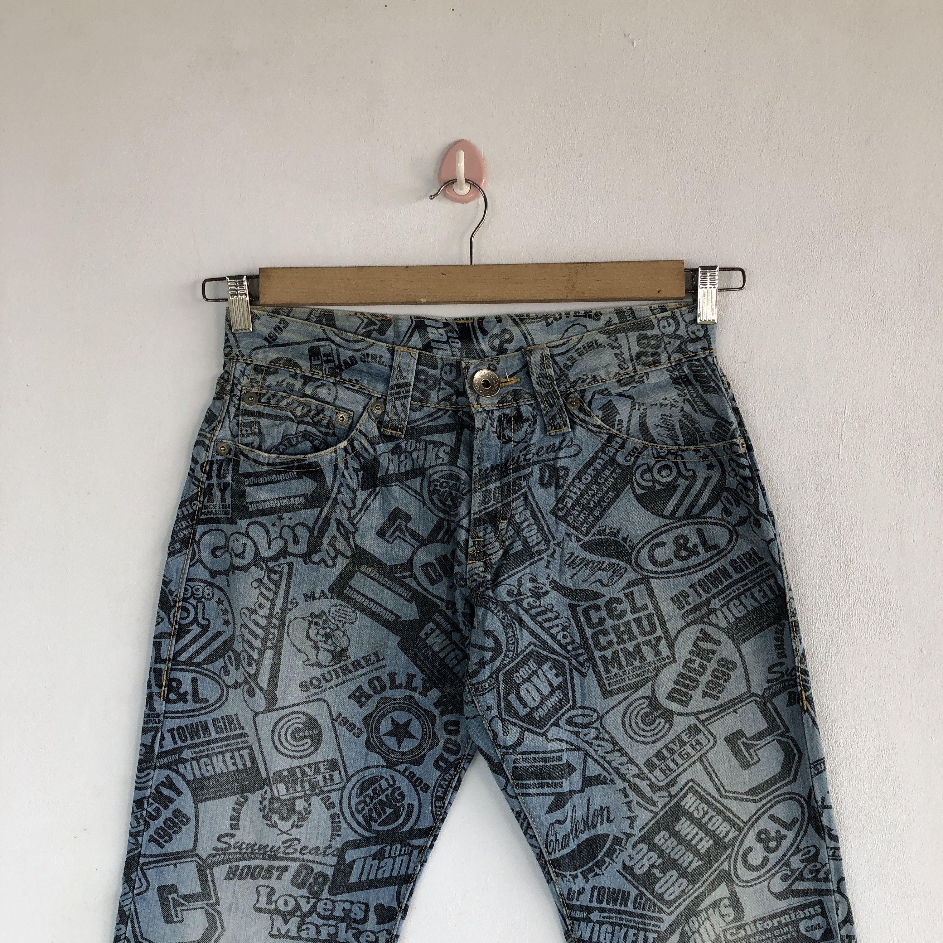 Japanese Brand Co Lu Jeans Japanese Hysteric Statement Denim Pants Size US 30 / EU 46 - 3 Thumbnail