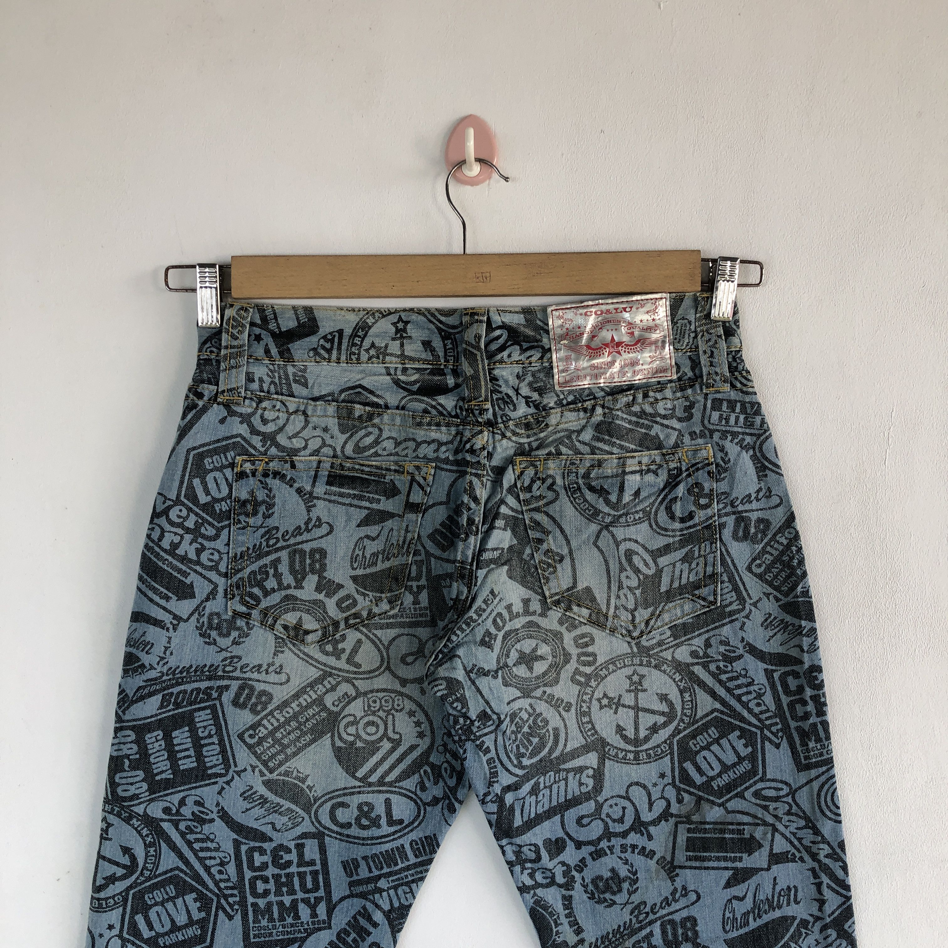 Japanese Brand Co Lu Jeans Japanese Hysteric Statement Denim Pants Size US 30 / EU 46 - 4 Thumbnail