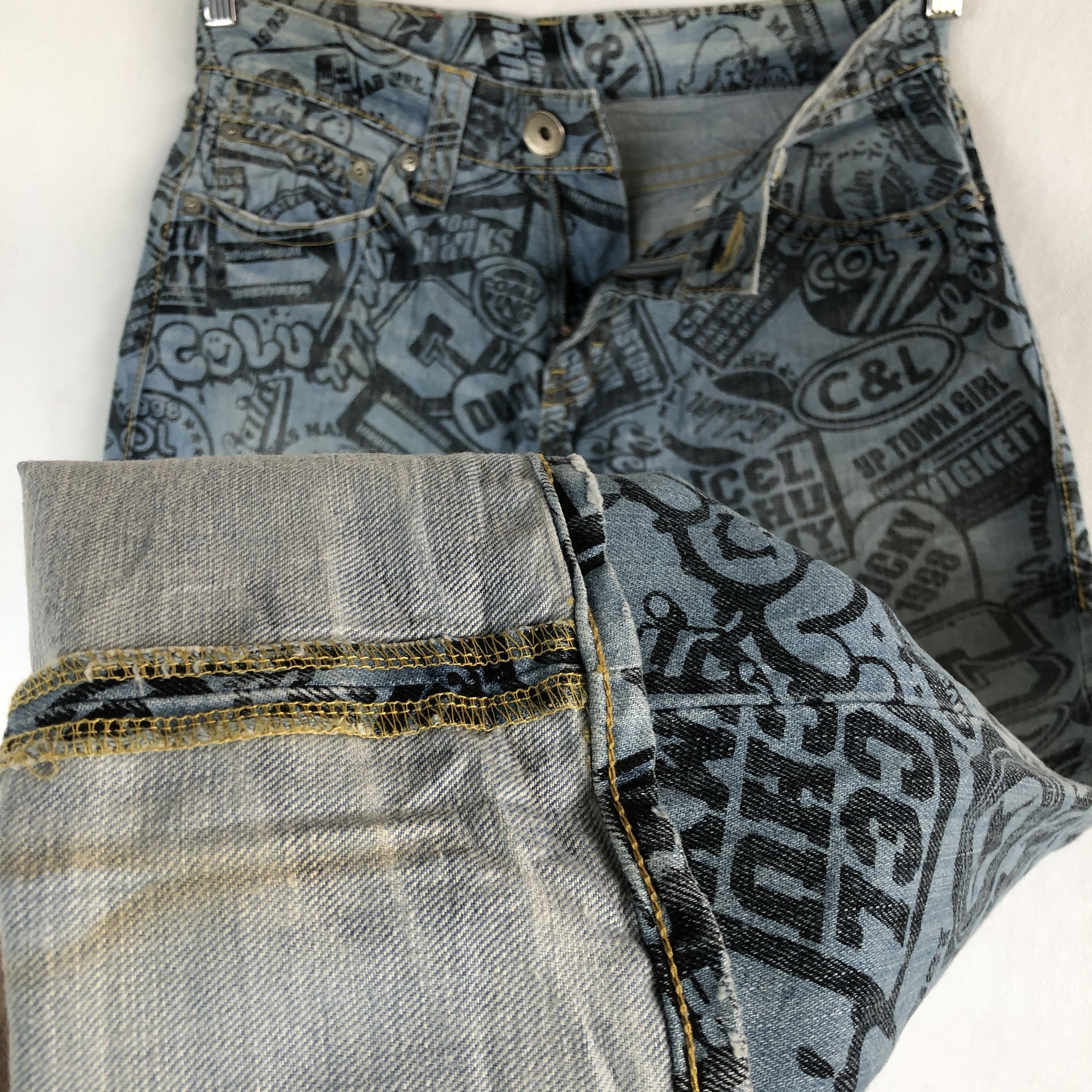 Japanese Brand Co Lu Jeans Japanese Hysteric Statement Denim Pants Size US 30 / EU 46 - 10 Thumbnail