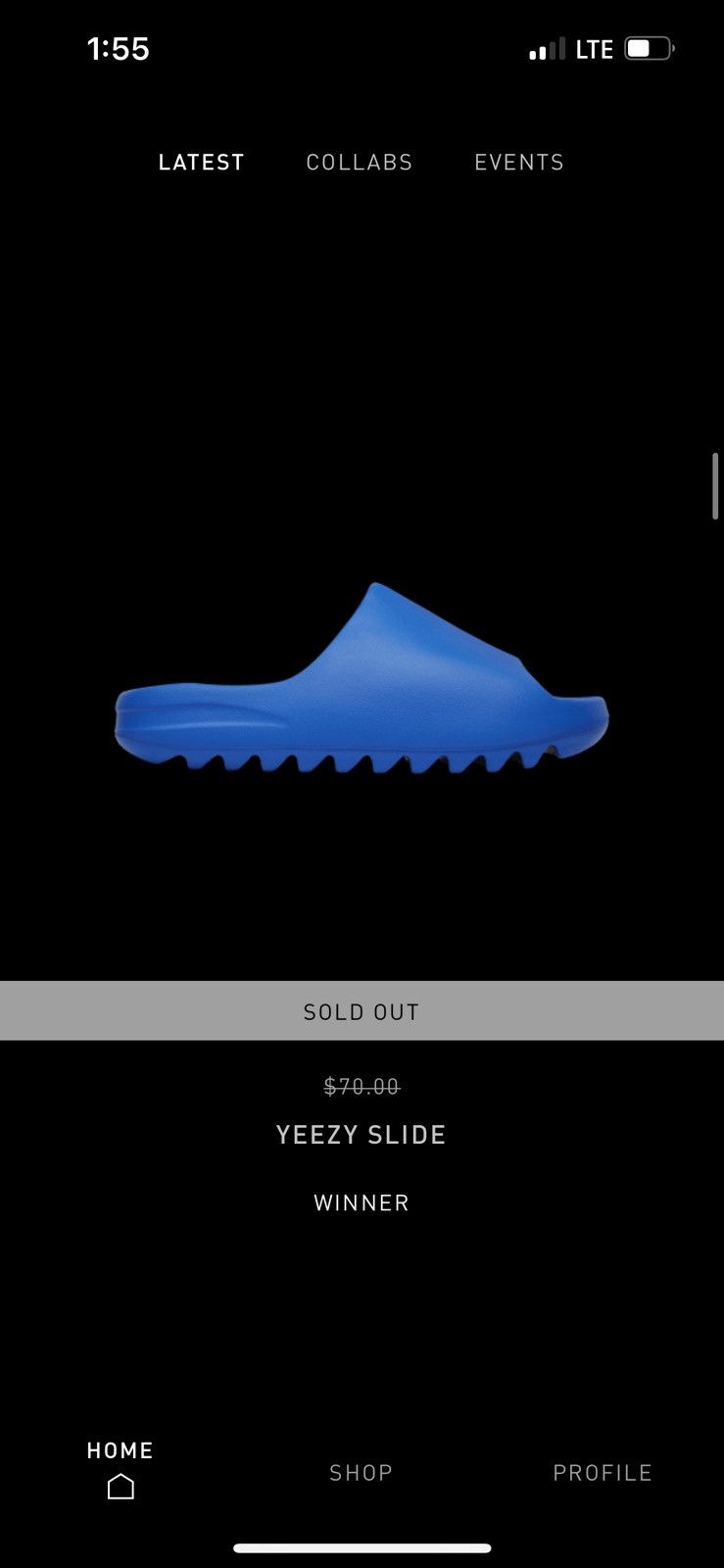 Adidas Yeezy Slides Azure | Grailed
