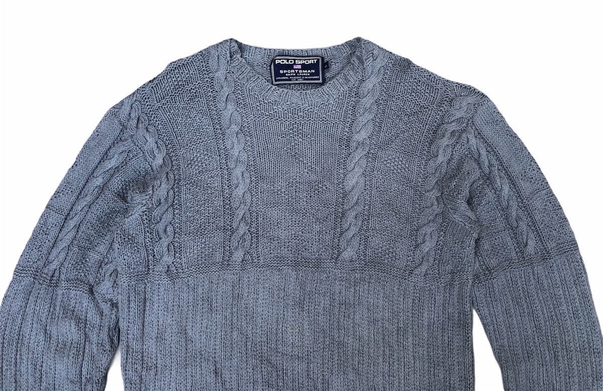 Polo Ralph Lauren Vintage Polo Sport Ralph Lauren Hand Knit Sweater Size US L / EU 52-54 / 3 - 6 Thumbnail