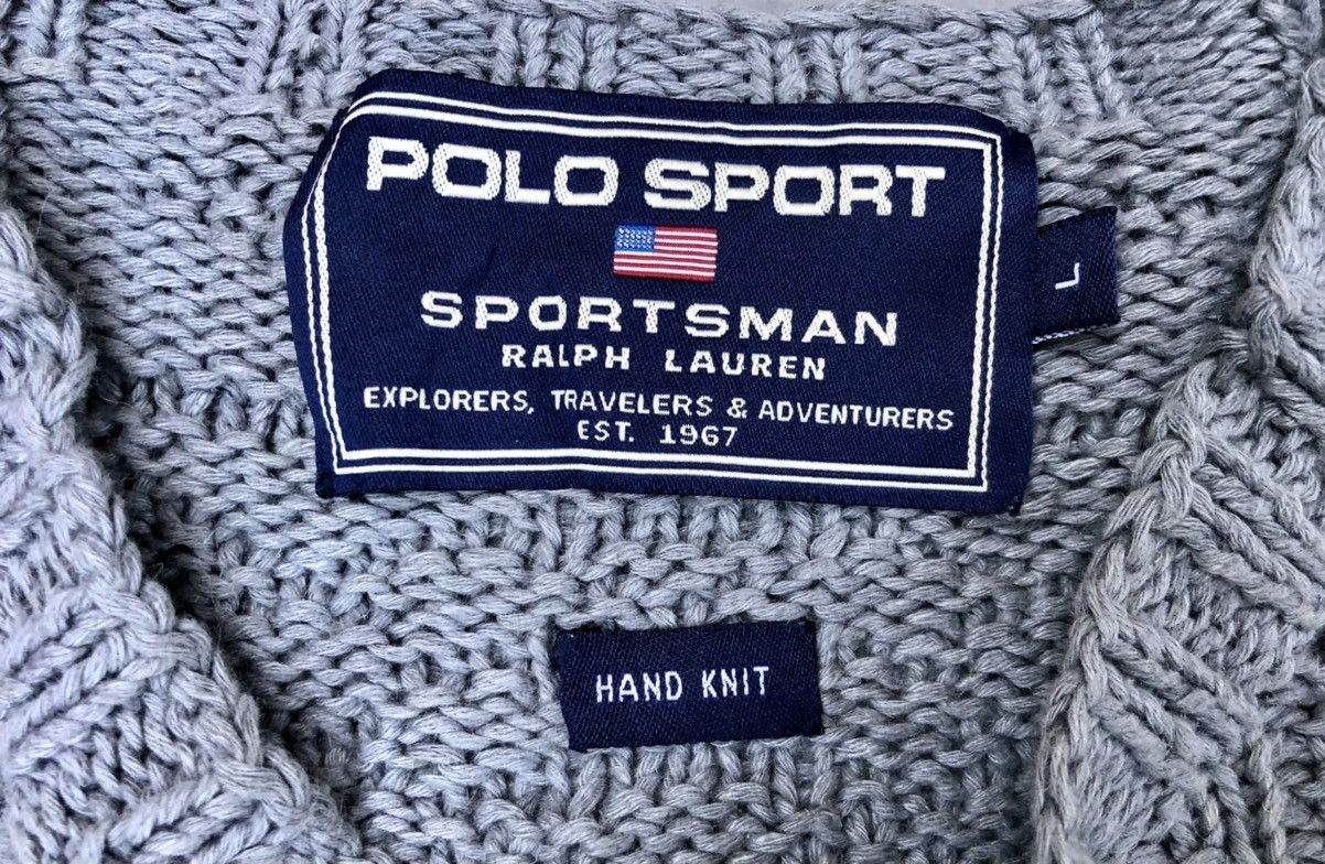Polo Ralph Lauren Vintage Polo Sport Ralph Lauren Hand Knit Sweater Size US L / EU 52-54 / 3 - 9 Thumbnail