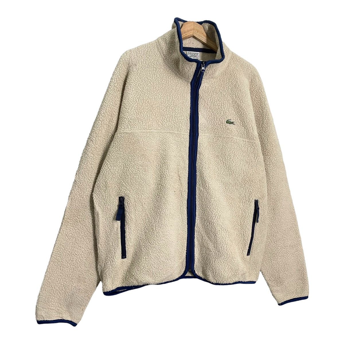 Japanese Brand Vintage Lacoste Small Logo Zipper Fleece Size L Size US M / EU 48-50 / 2 - 2 Thumbnail