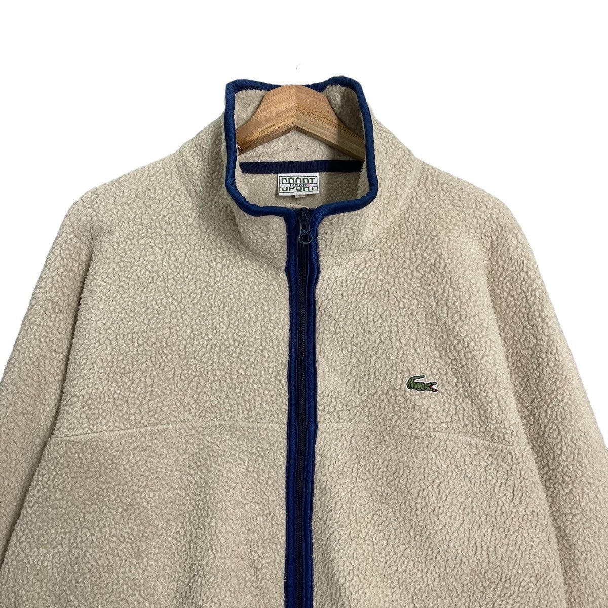Japanese Brand Vintage Lacoste Small Logo Zipper Fleece Size L Size US M / EU 48-50 / 2 - 4 Thumbnail