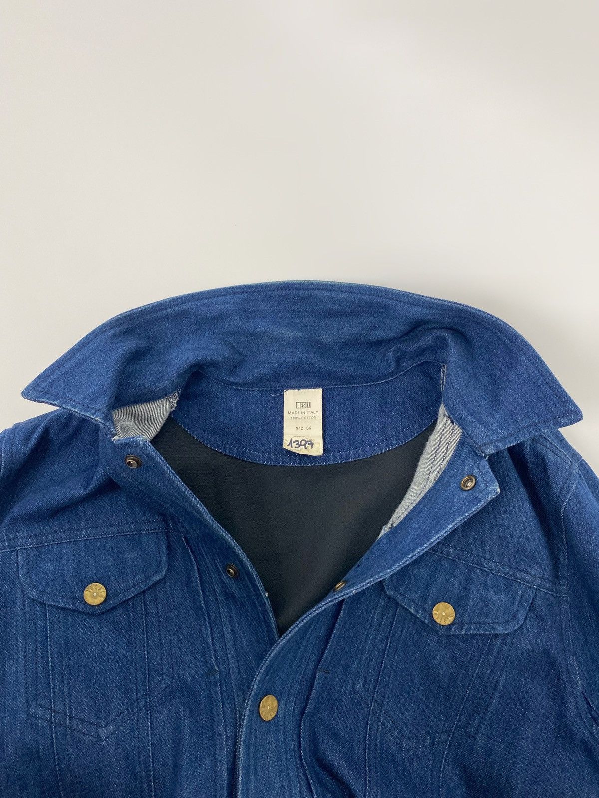 Diesel S/S 2009 Sample Diesel Type 3 Denim Trucker Jacket Size US L / EU 52-54 / 3 - 3 Thumbnail