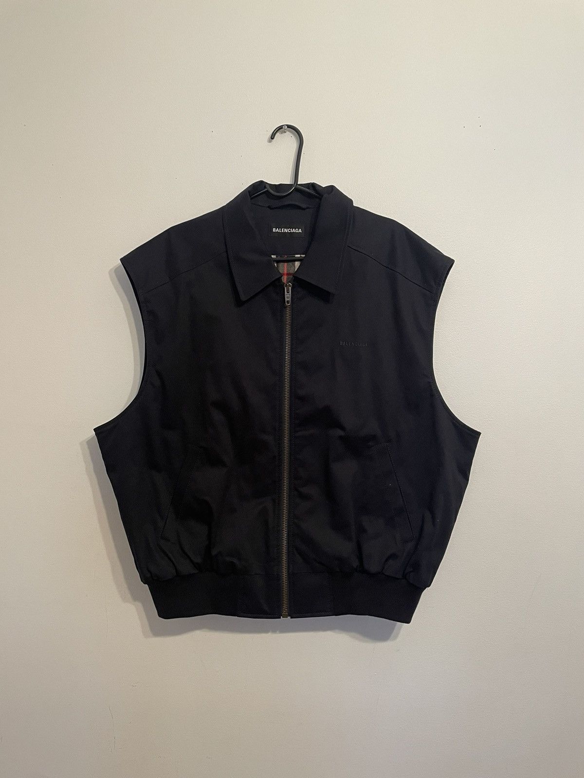 image of Balenciaga Spring 2019 Navy Utility Vest, Men's (Size Small)