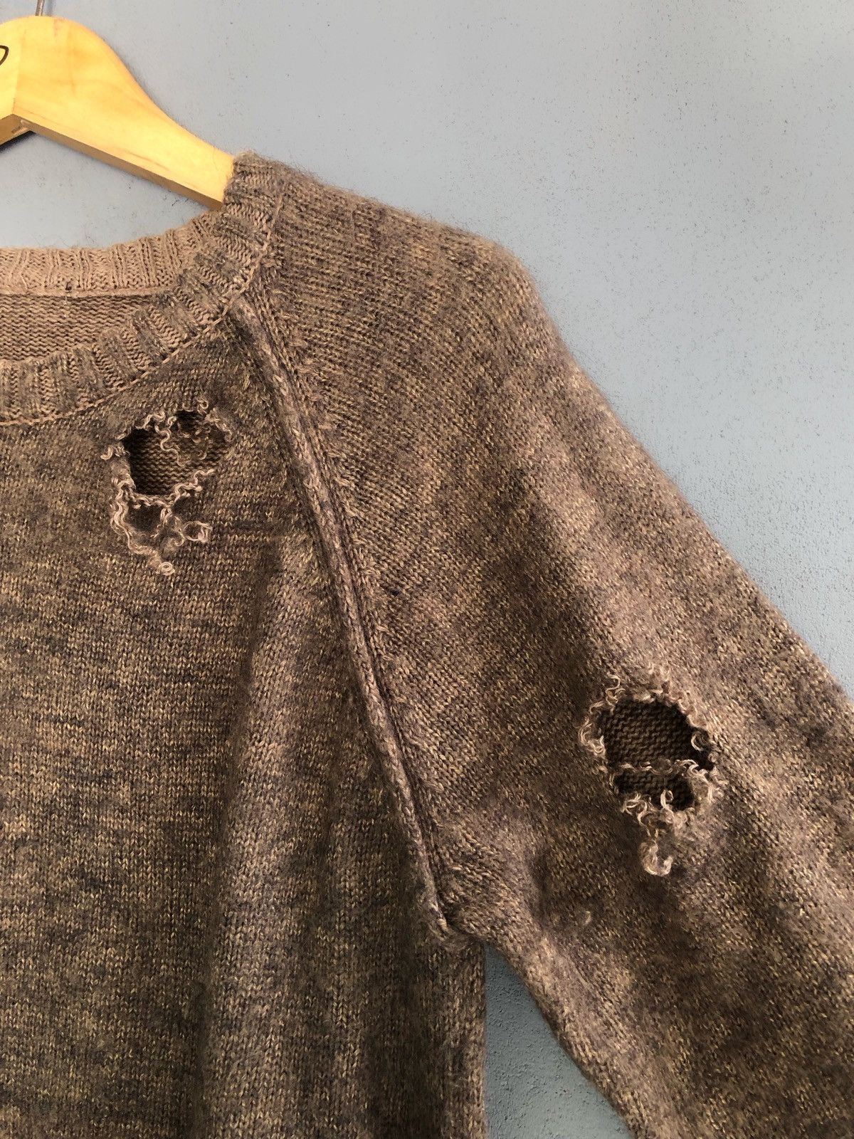 If Six Was Nine × Japanese Brand × Le Grande Bleu (L.G.B.) Distressed Bayflow Knitwear Brown Japan Style Size US M / EU 48-50 / 2 - 3 Thumbnail