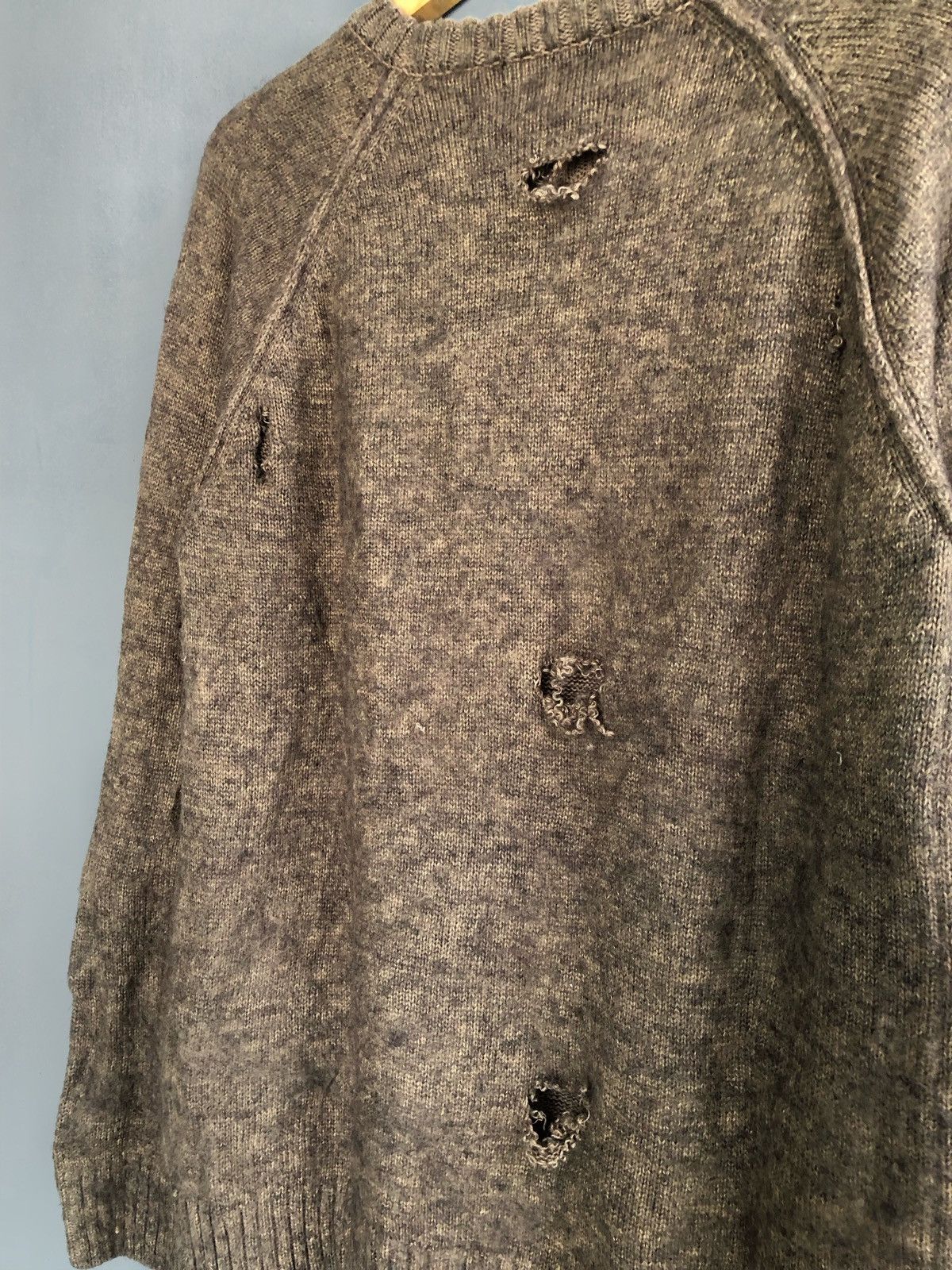 If Six Was Nine × Japanese Brand × Le Grande Bleu (L.G.B.) Distressed Bayflow Knitwear Brown Japan Style Size US M / EU 48-50 / 2 - 7 Thumbnail