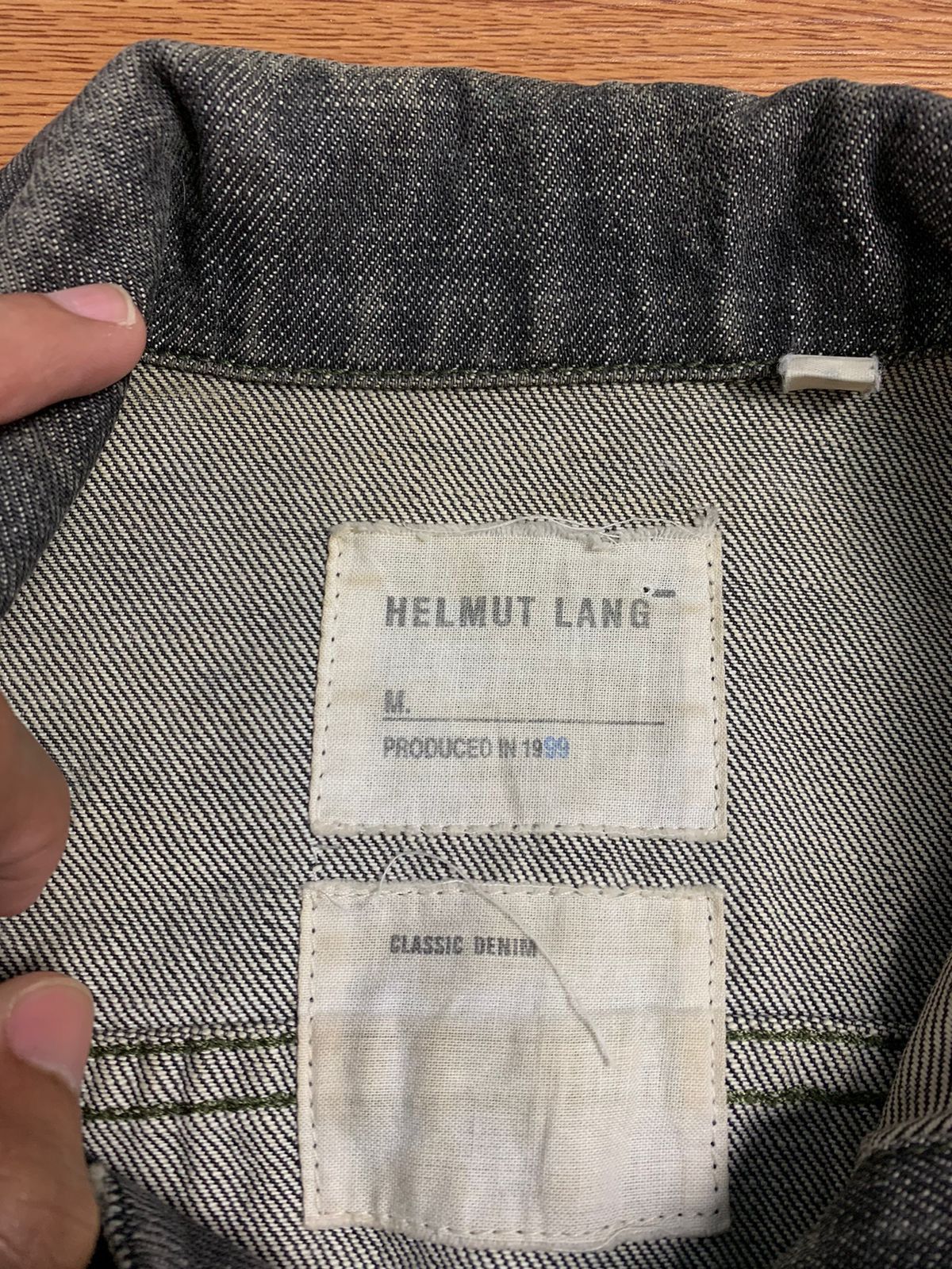 Helmut Lang 1999 Helmut Lang 2 Pocket Grey Washed Denim Jacket Size US S / EU 44-46 / 1 - 11 Thumbnail