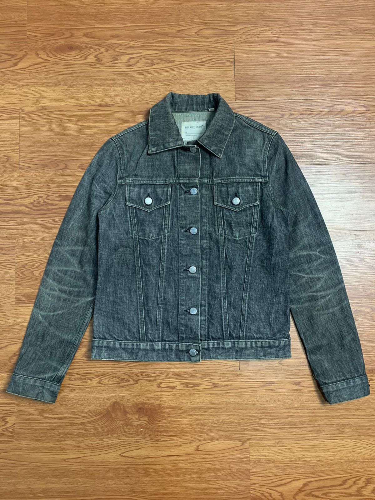 Helmut Lang 1999 Coated Denim Jacket | Grailed