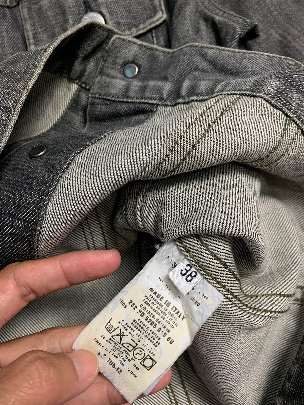 Helmut Lang 1999 Helmut Lang 2 Pocket Grey Washed Denim Jacket Size US S / EU 44-46 / 1 - 12 Thumbnail