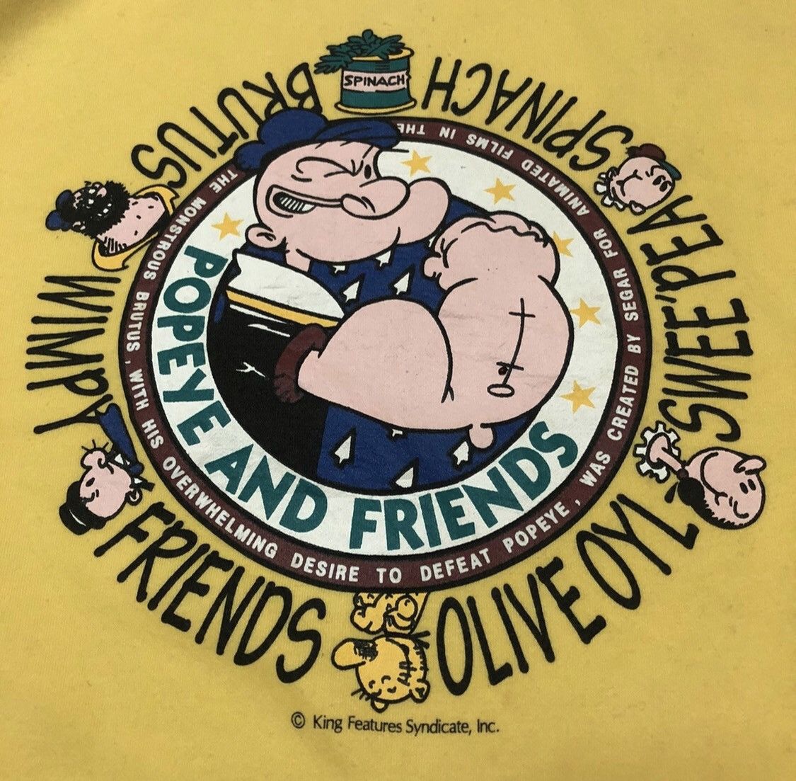 Vintage Vintage 90s popeye and friends sweatshirt pullover Size US L / EU 52-54 / 3 - 2 Thumbnail