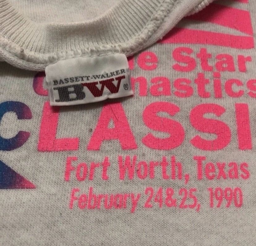 Vintage Vintage 90s lone star gymnastics classic texas sweatshirt Size US L / EU 52-54 / 3 - 3 Thumbnail
